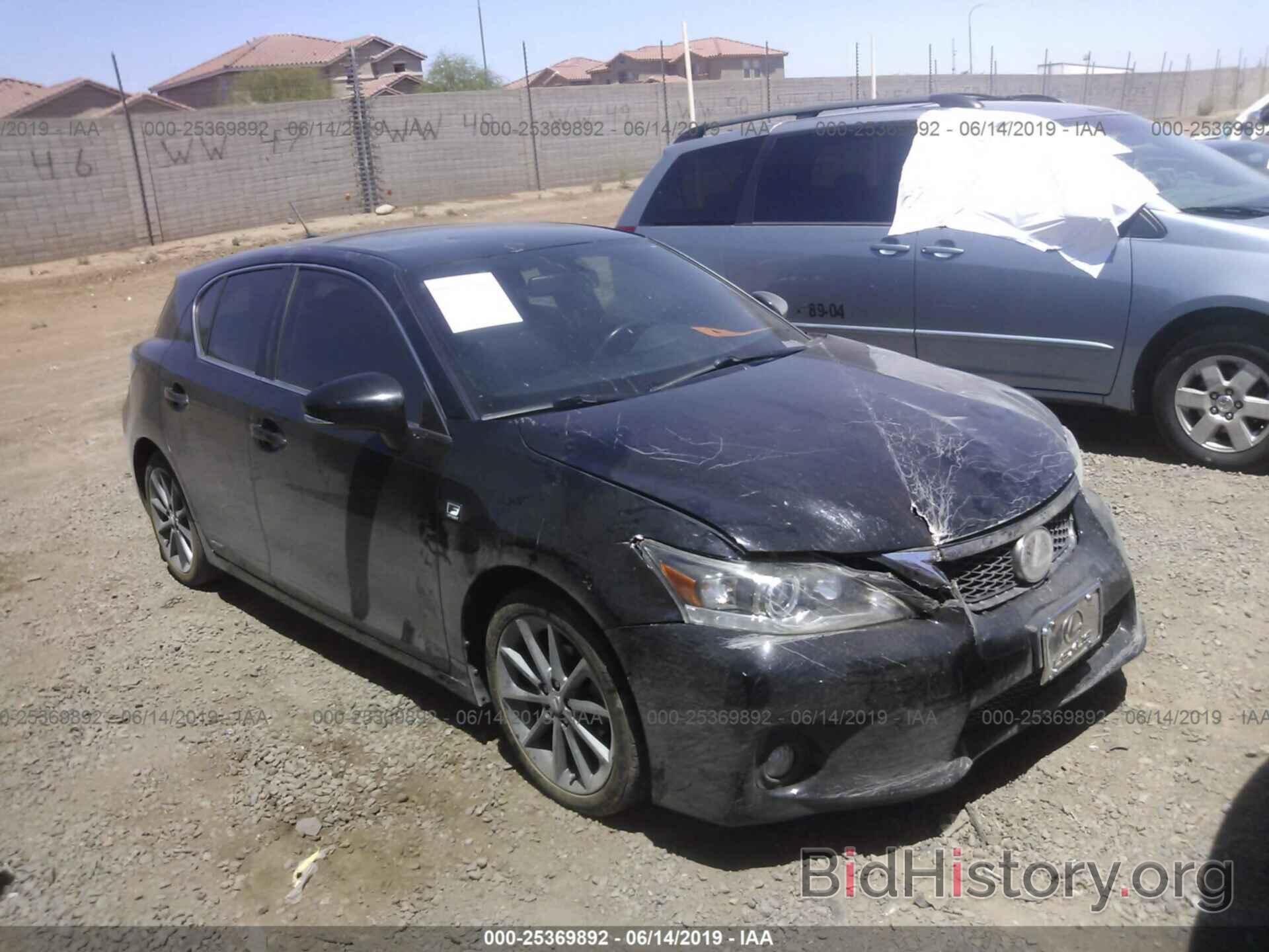 Photo JTHKD5BH7C2076528 - LEXUS CT 2012