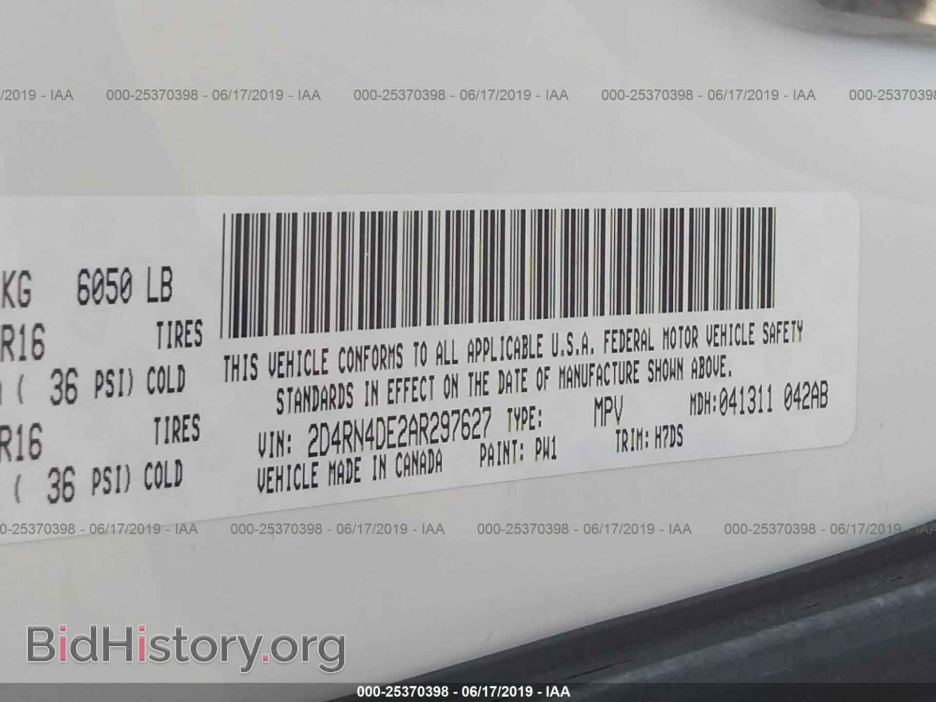 2010 DODGE GRAND CARAVAN - VIN: 2D4RN4DE2AR297627 - Фото 9