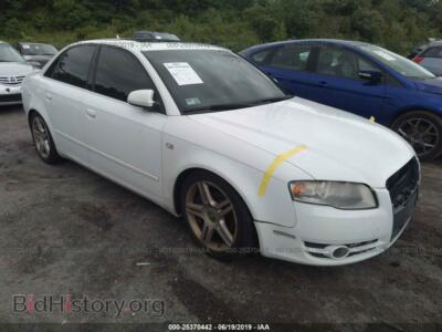 2007 Audi A4 2.0T Quattro, белый — VIN WAUDF78E37A018079, IAAI