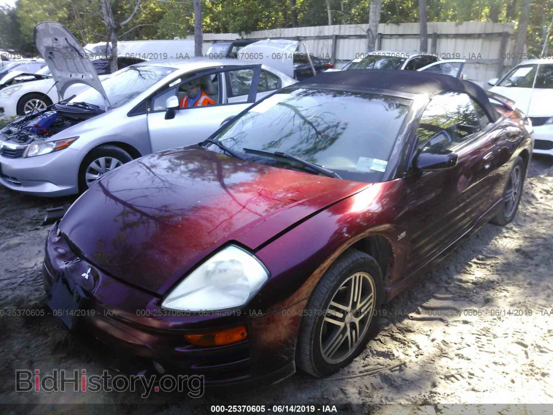 2003 MITSUBISHI ECLIPSE - VIN: 4A3AE75H43E136116 - Фото 2