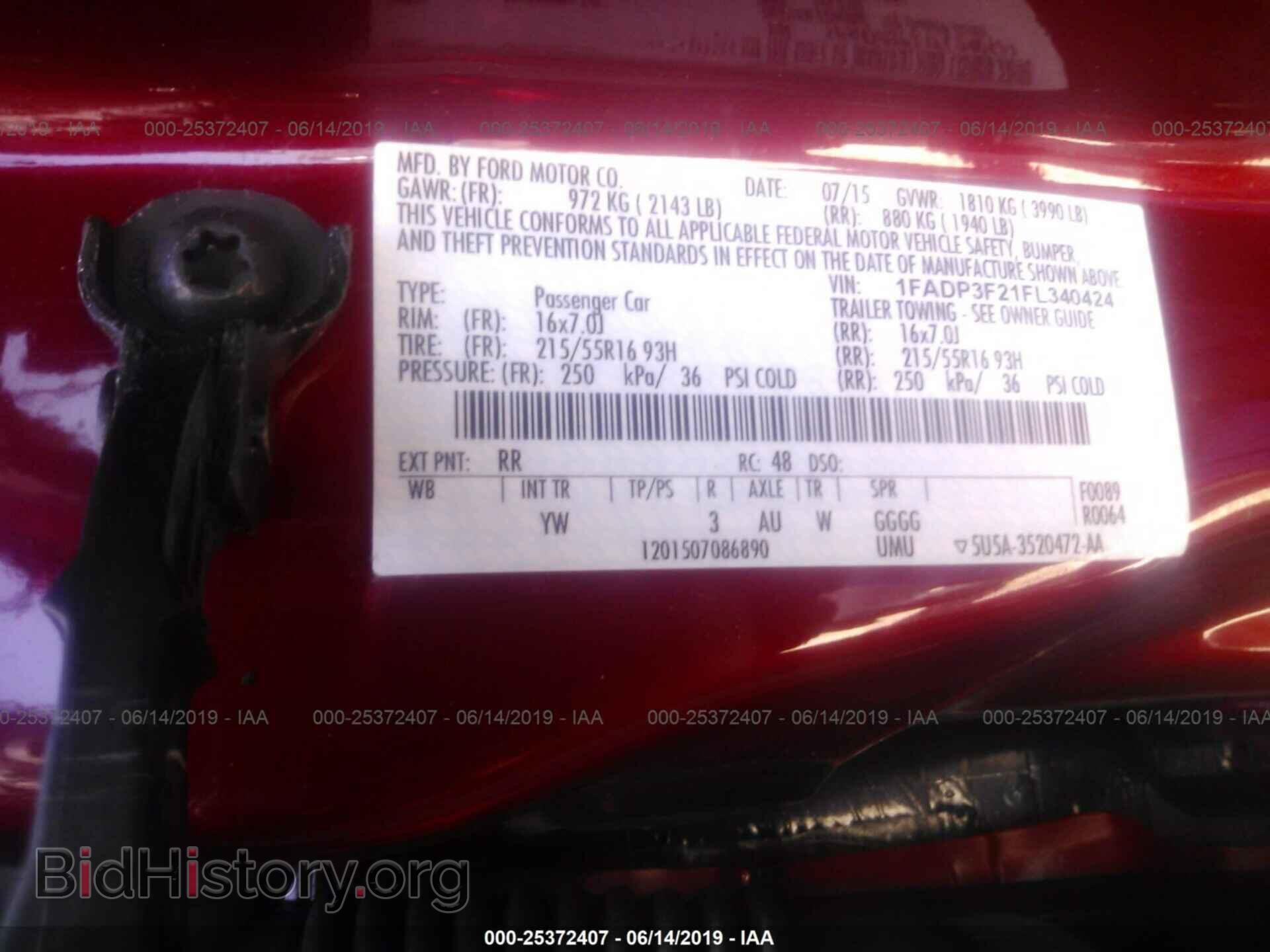 2015 FORD FOCUS - VIN: 1FADP3F21FL340424 - Photo 9