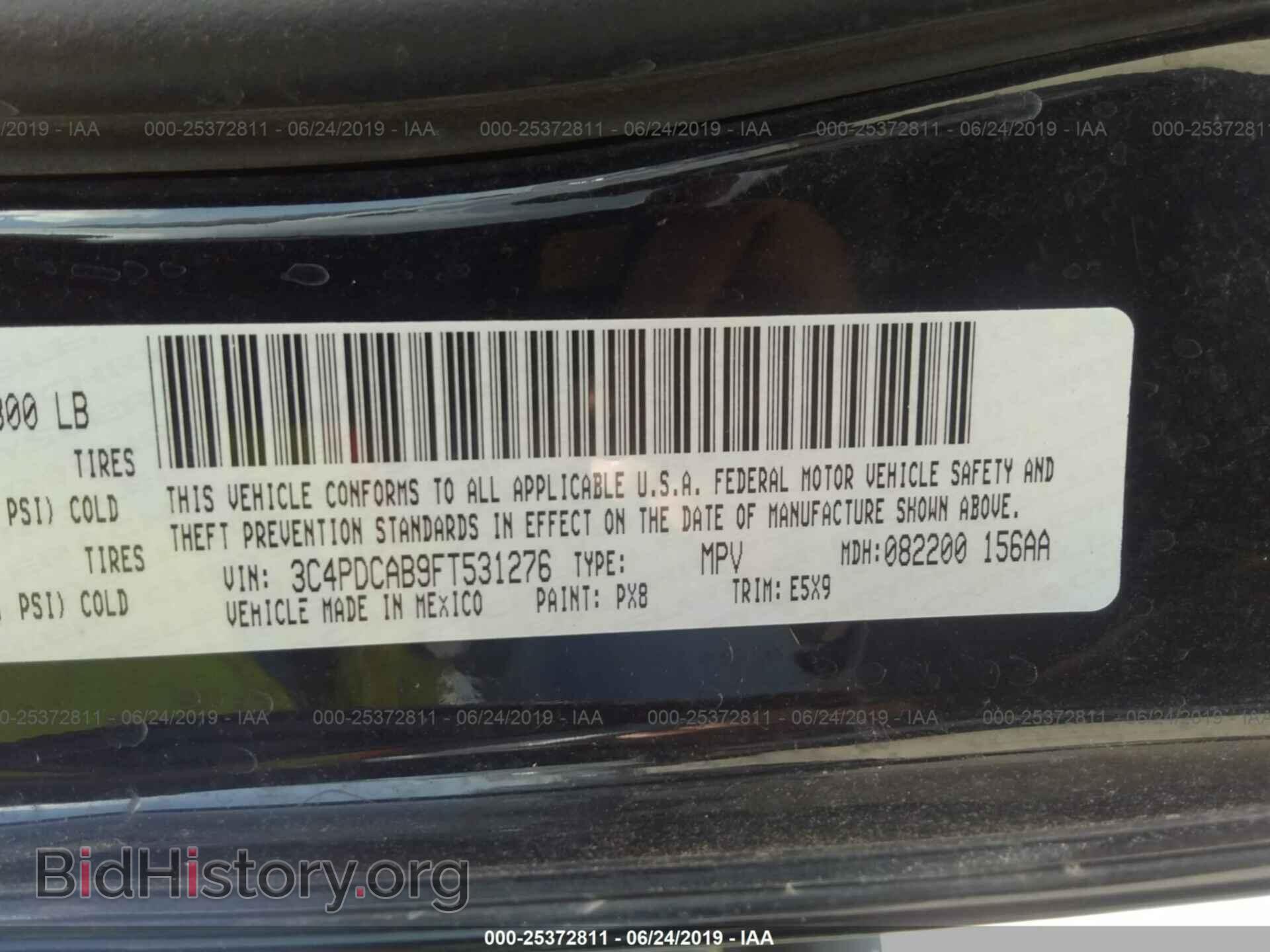 2015 DODGE JOURNEY - VIN: 3C4PDCAB9FT531276 - Photo 9