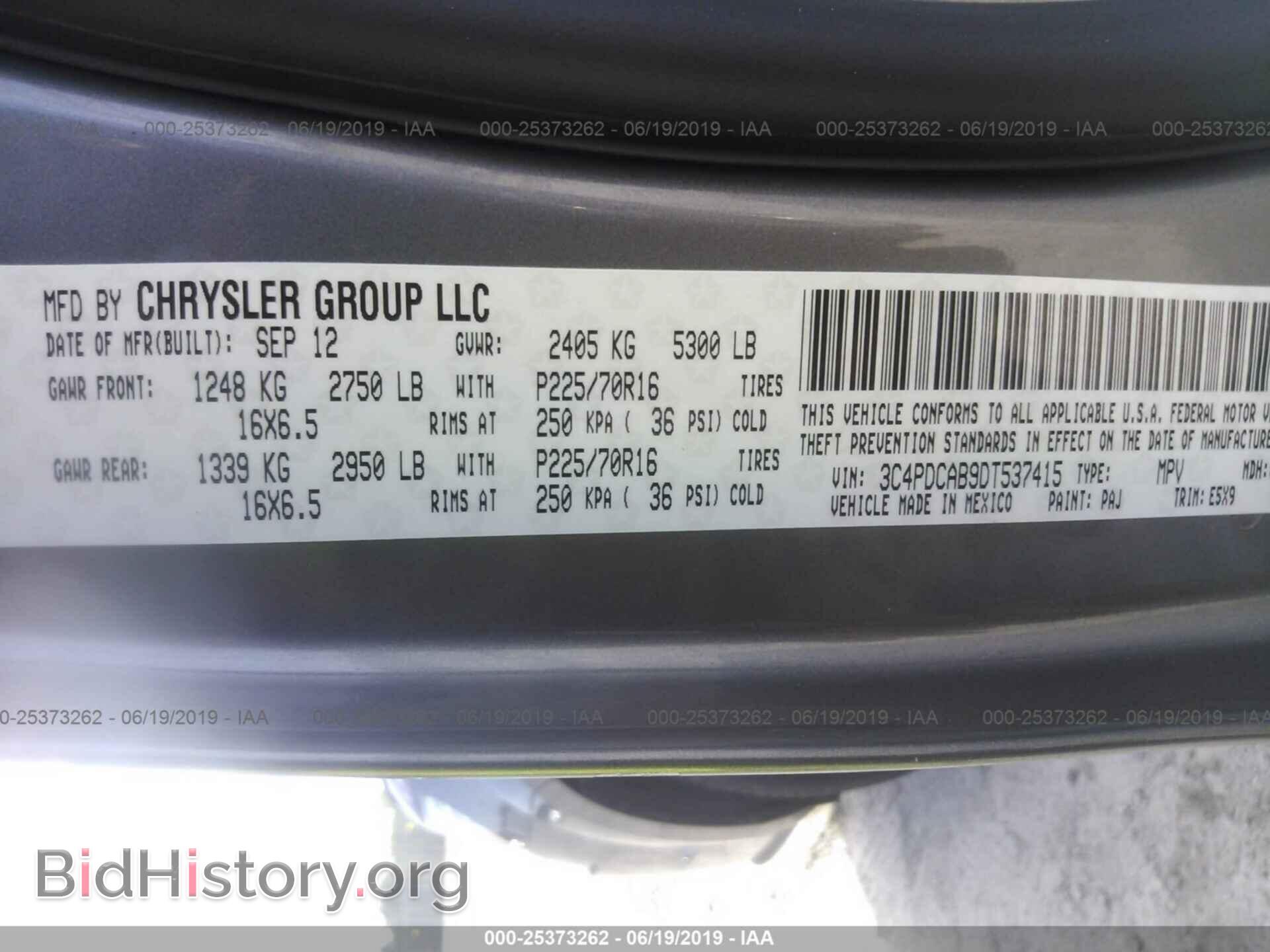 2013 DODGE JOURNEY - VIN: 3C4PDCAB9DT537415 - Photo 9