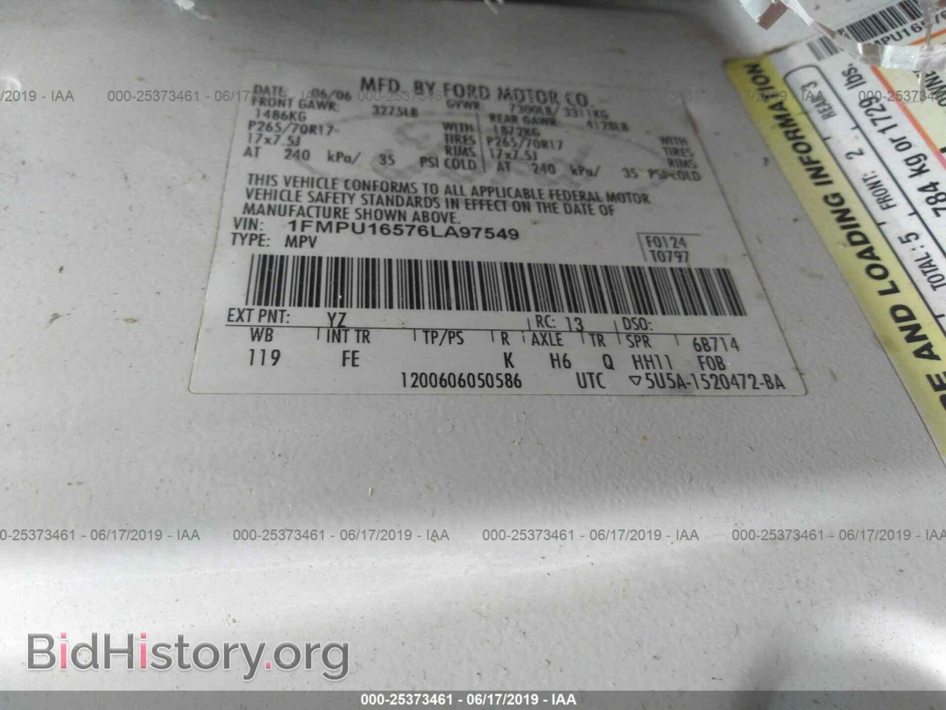 2006 FORD EXPEDITION - VIN: 1FMPU16576LA97549 - Фото 9