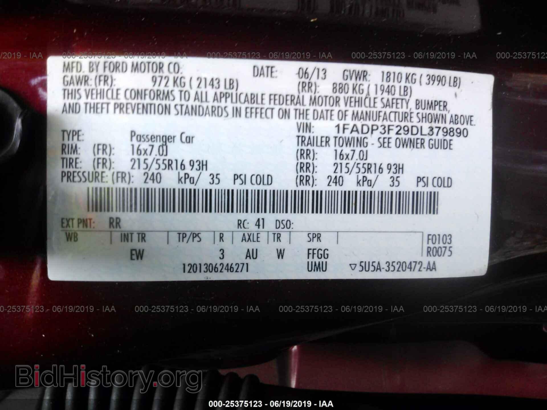 2013 FORD FOCUS - VIN: 1FADP3F29DL379890 - Photo 9