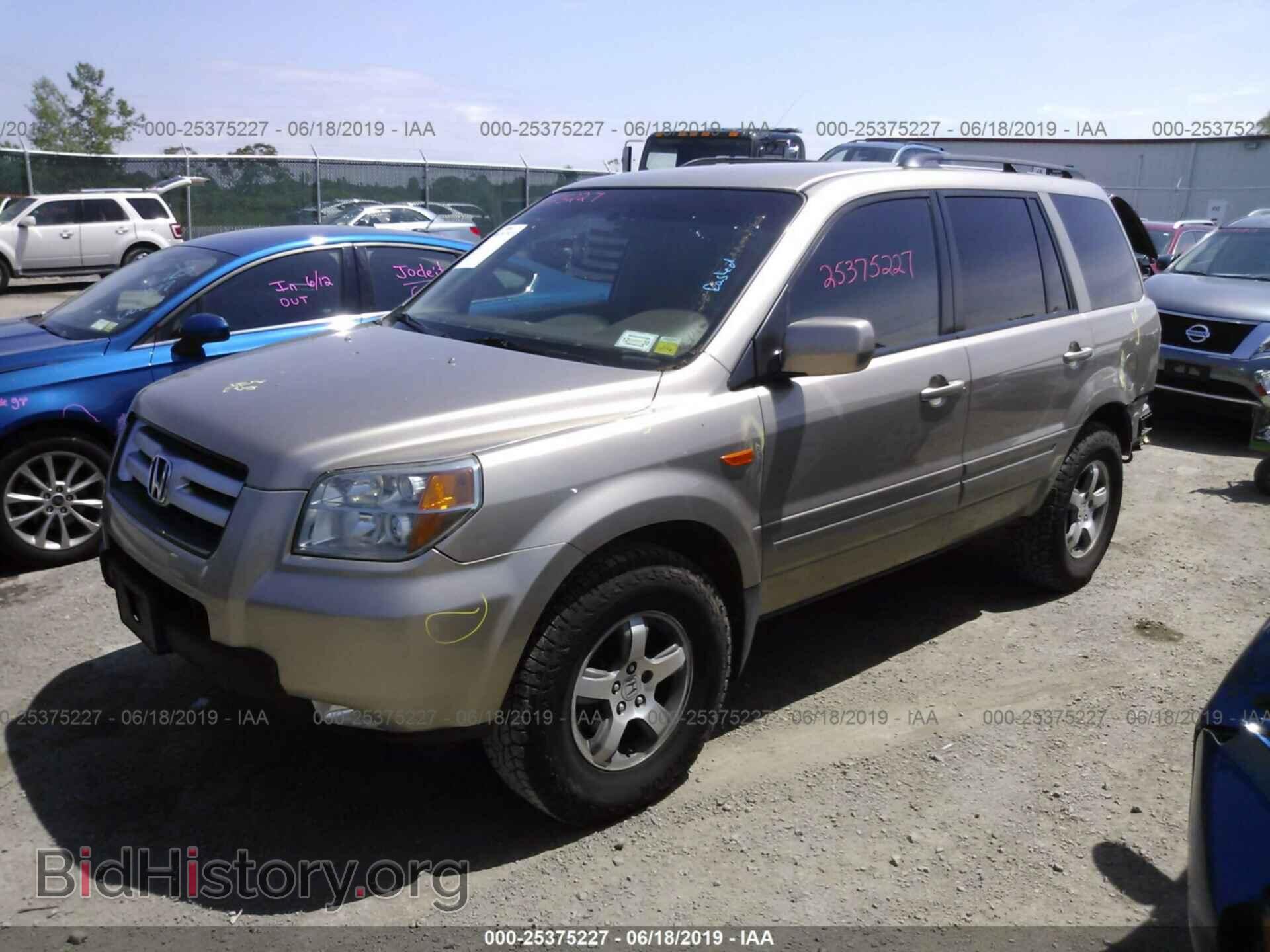 2007 HONDA PILOT - VIN: 2HKYF18407H528178 - Фото 2