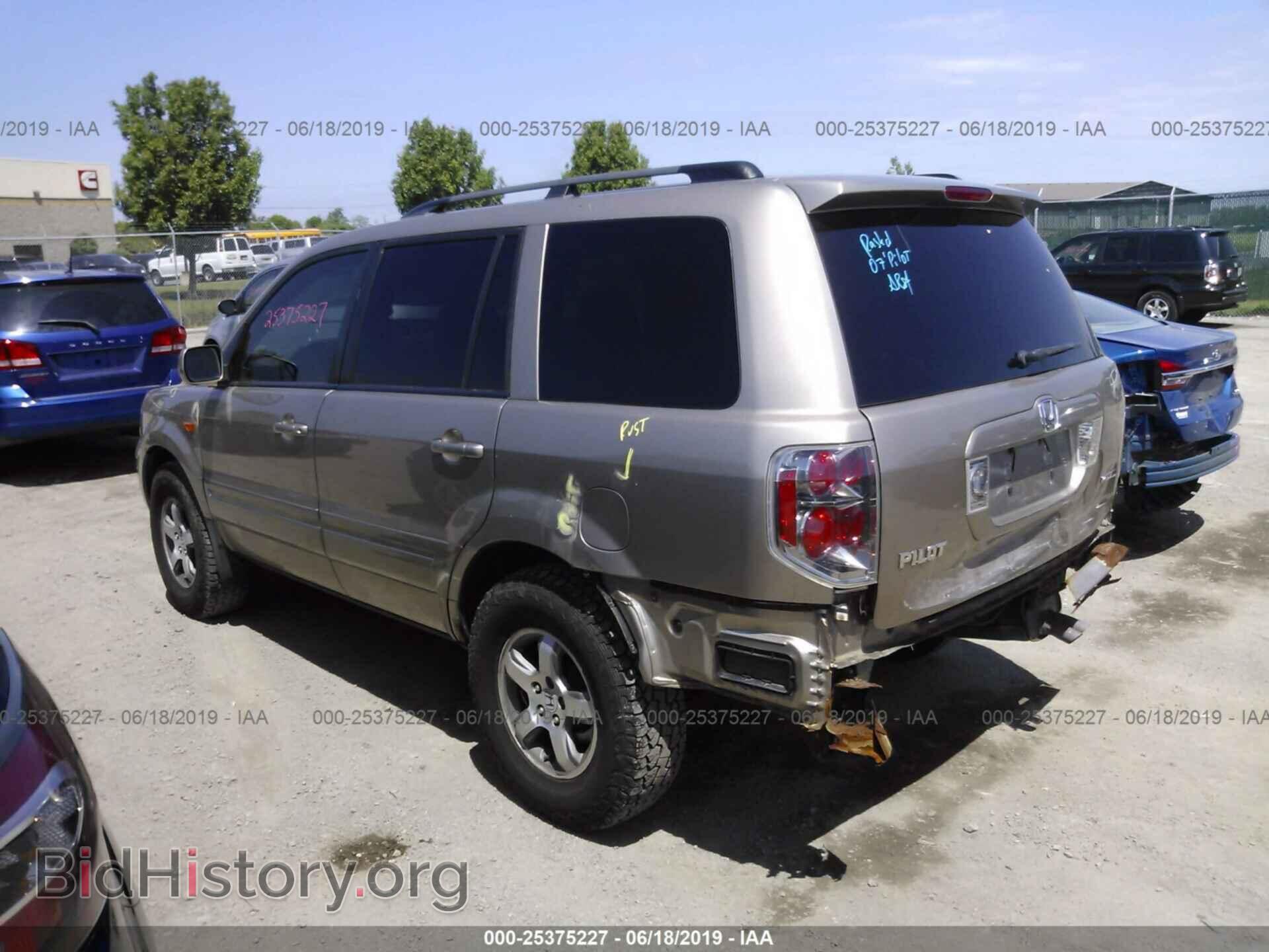 2007 HONDA PILOT - VIN: 2HKYF18407H528178 - Фото 3