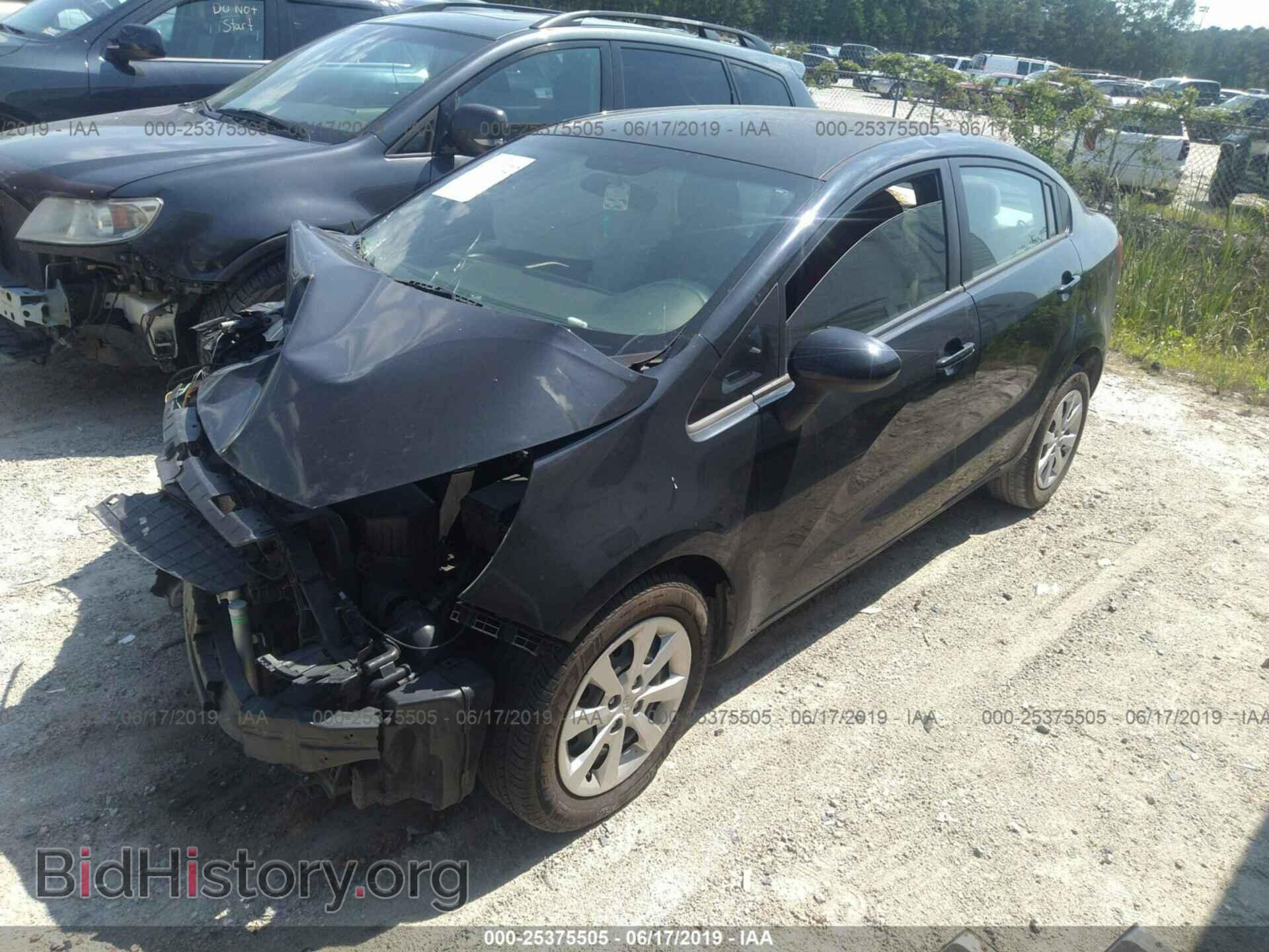 2014 KIA RIO - VIN: KNADM4A35E6344530 - Фото 2