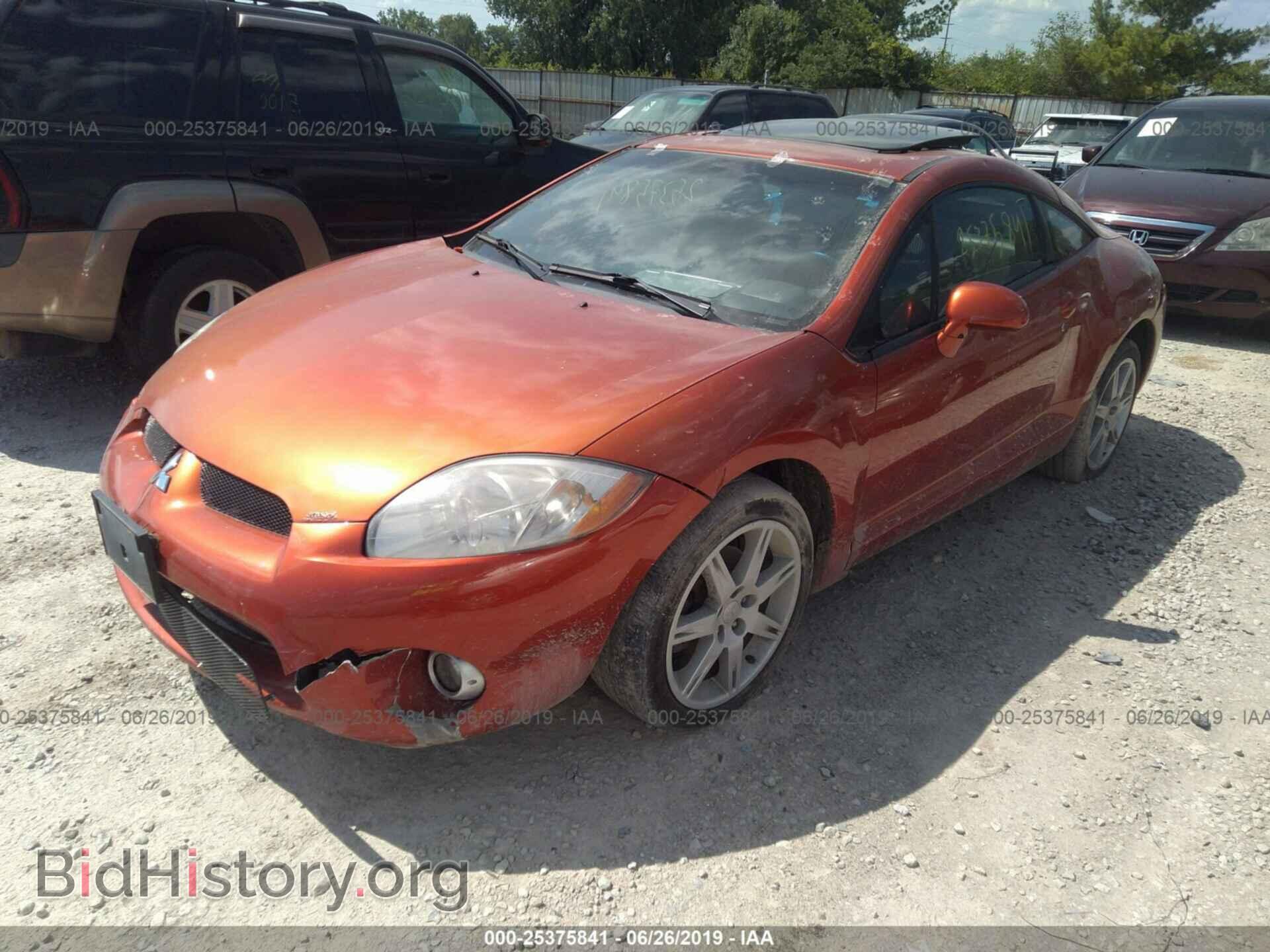 2007 MITSUBISHI ECLIPSE - VIN: 4A3AK64F87E061736 - Фото 2