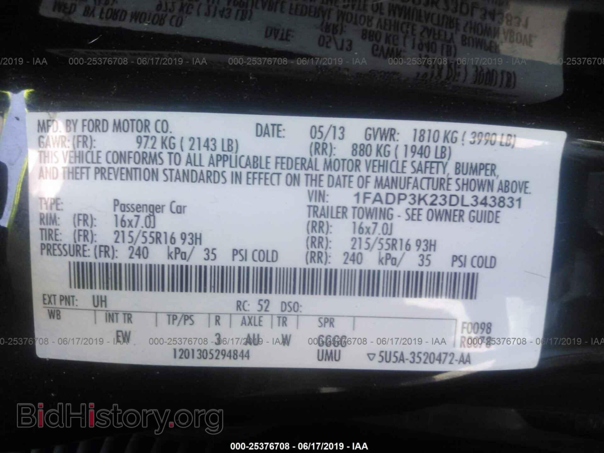 2013 FORD FOCUS - VIN: 1FADP3K23DL343831 - Photo 9