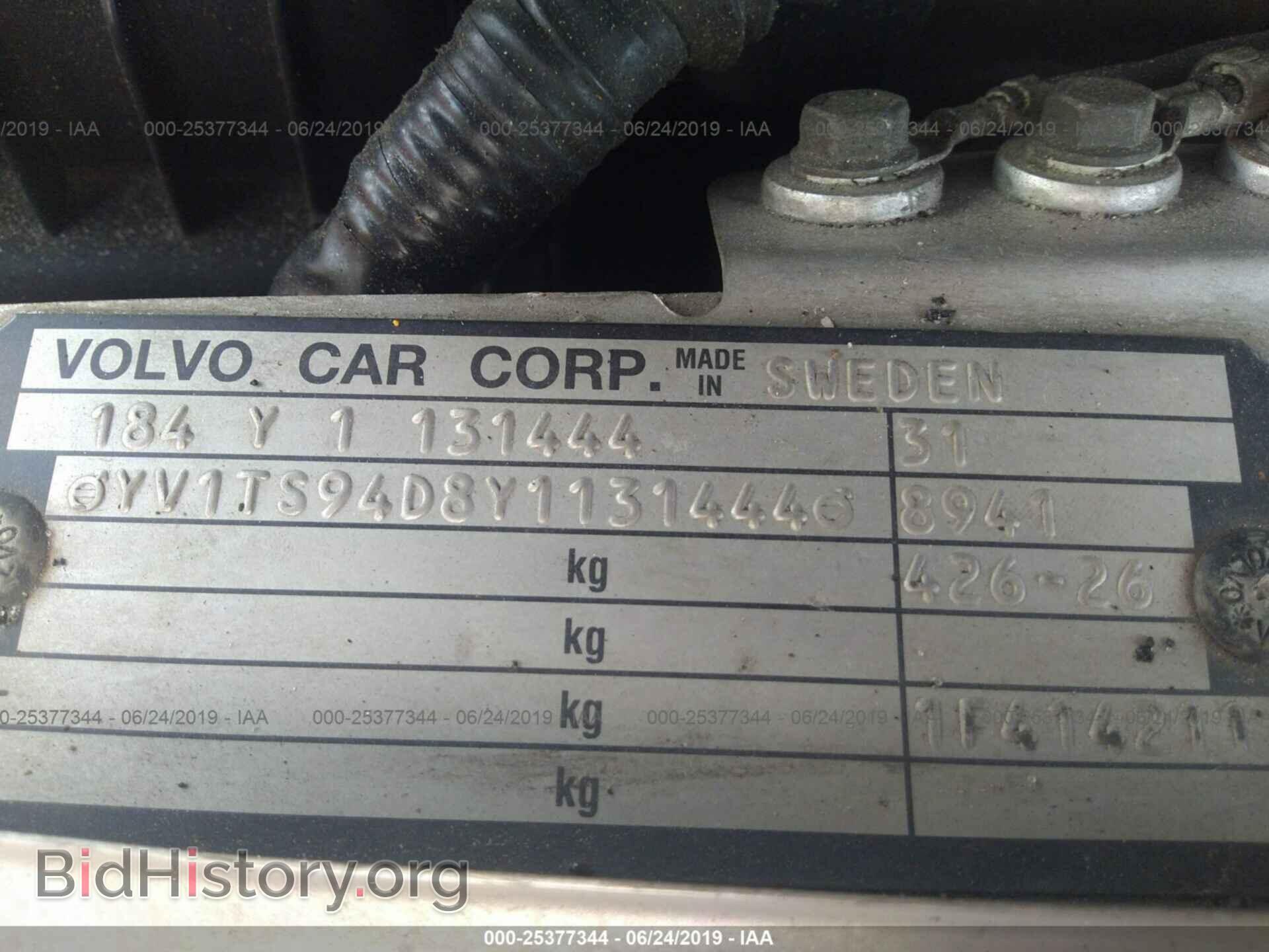 2000 VOLVO S80 - VIN: YV1TS94D8Y1131444 - Photo 9