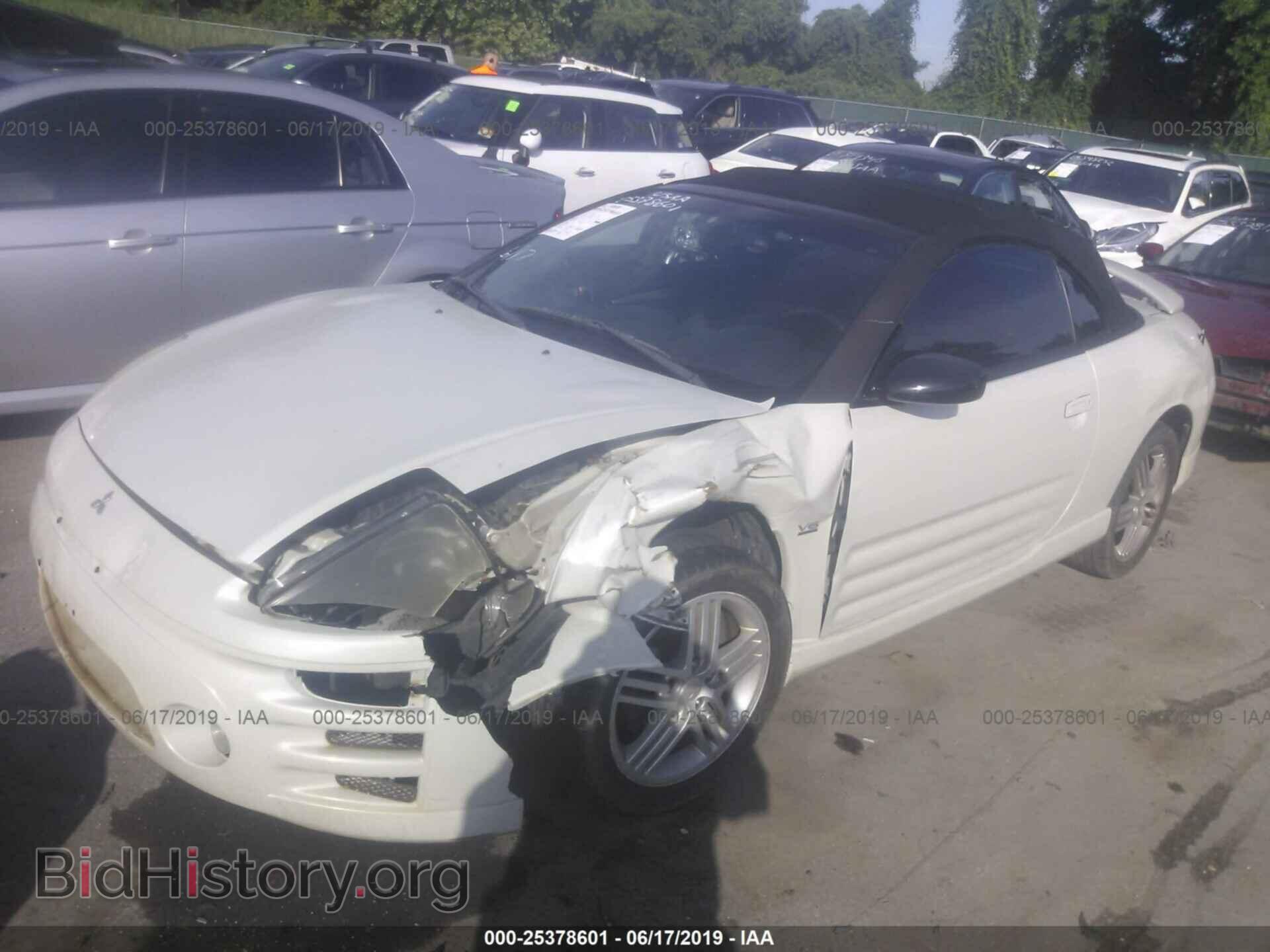 2003 MITSUBISHI ECLIPSE - VIN: 4A3AE55H83E167129 - Фото 2