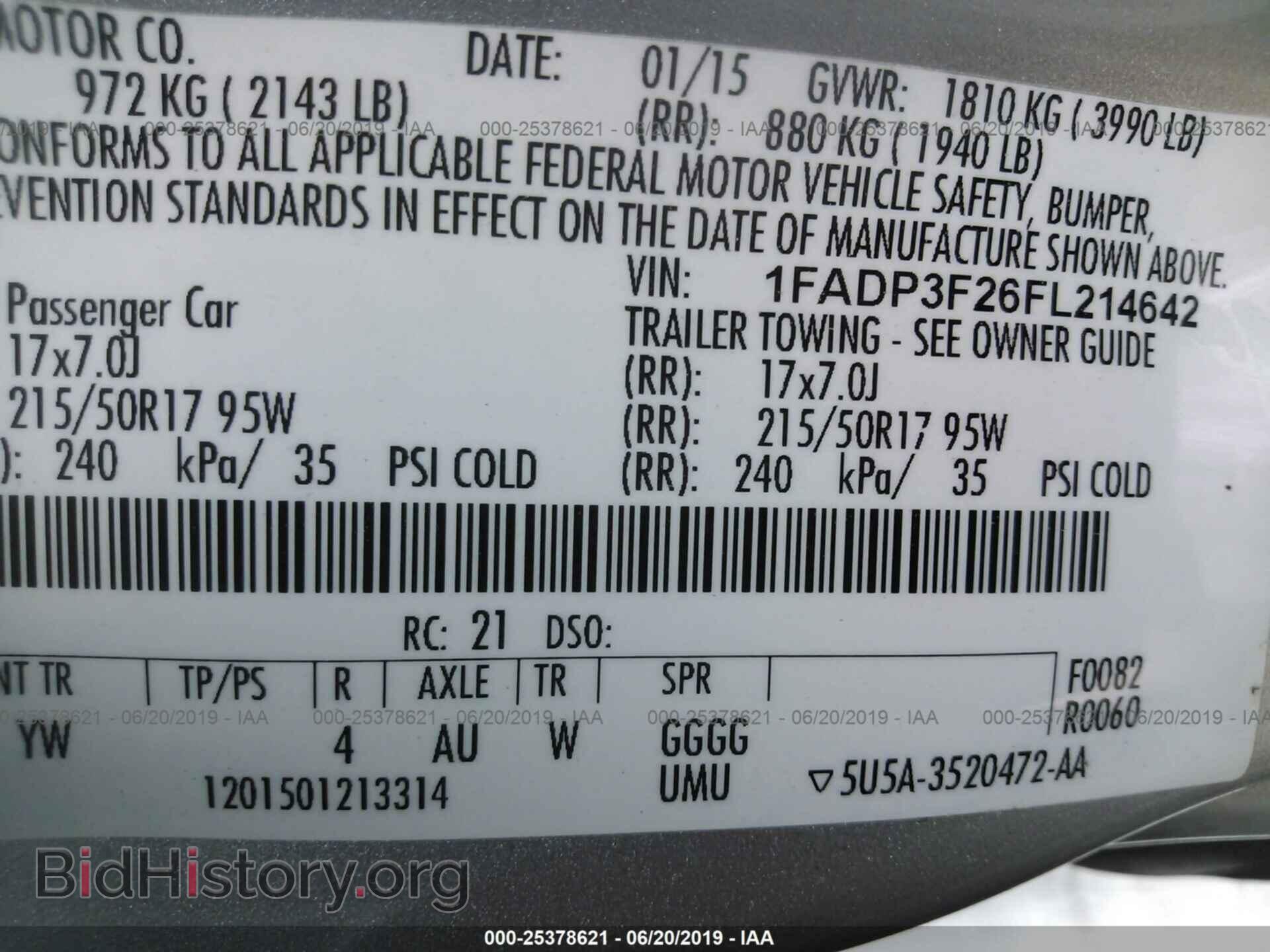 2015 FORD FOCUS - VIN: 1FADP3F26FL214642 - Photo 9