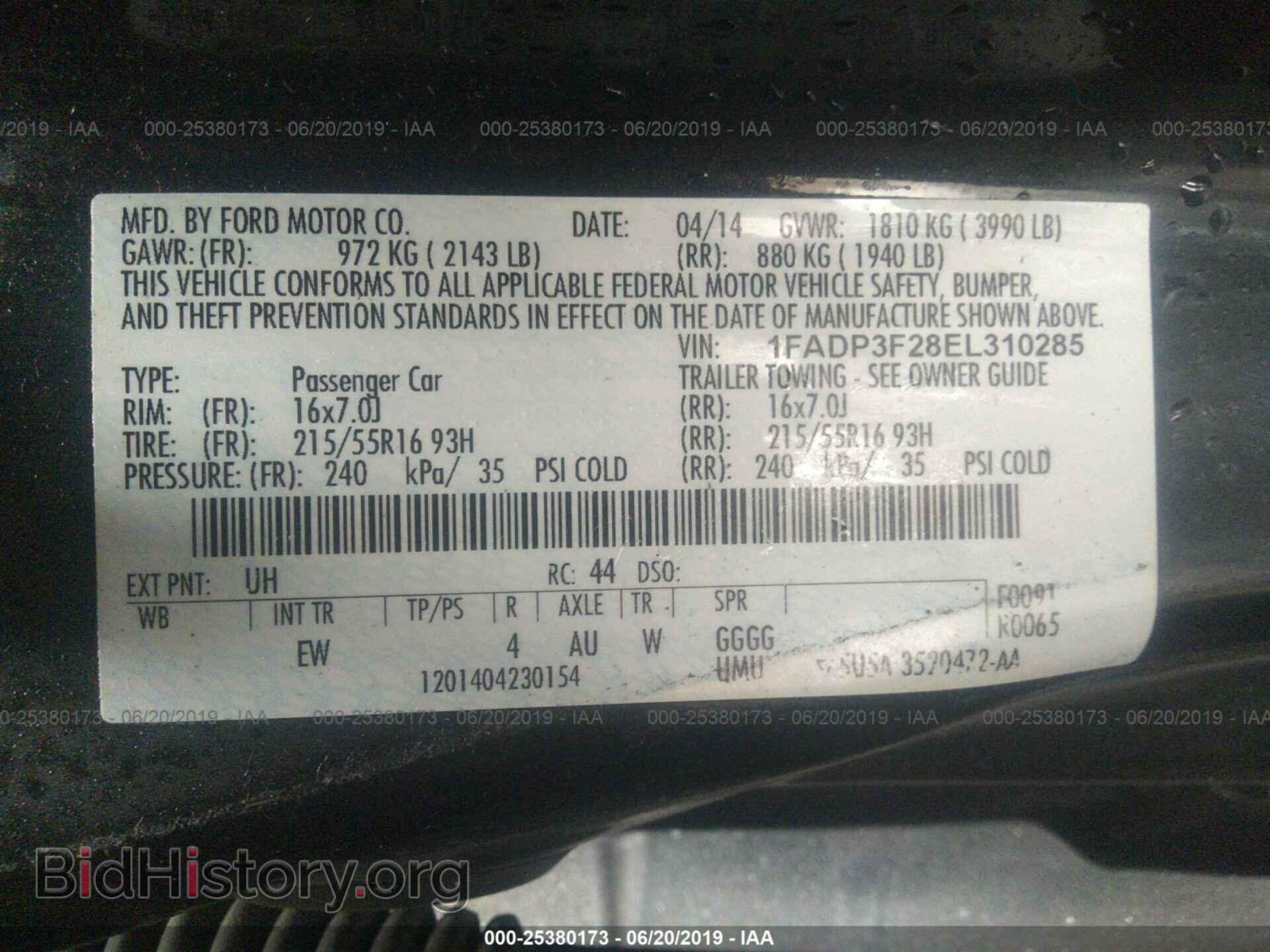 2014 FORD FOCUS - VIN: 1FADP3F28EL310285 - Photo 9