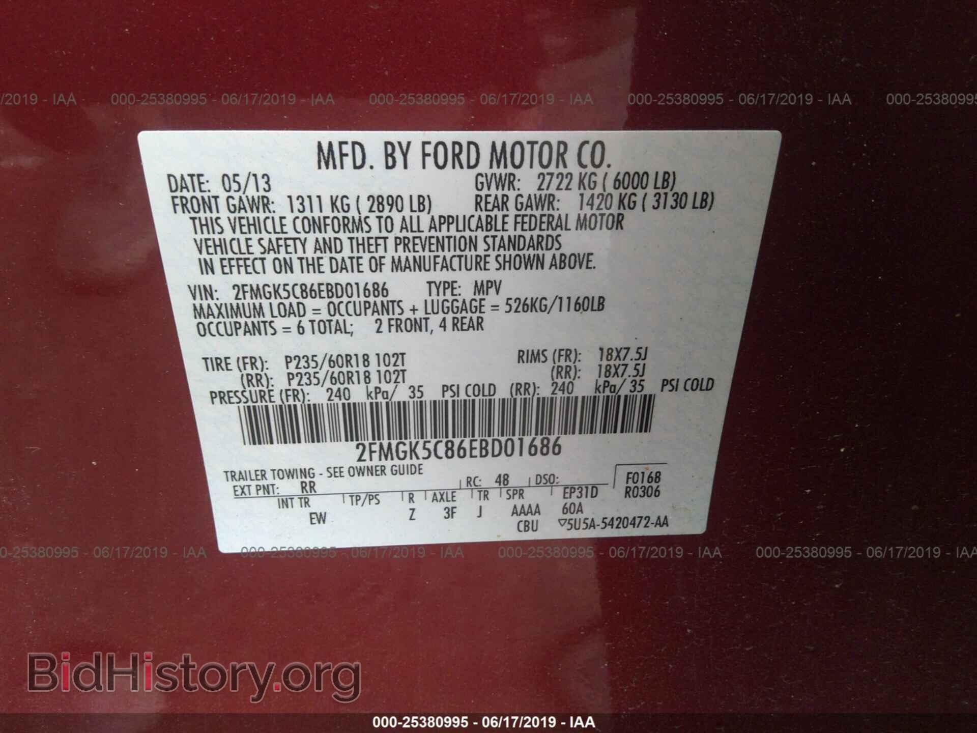 2014 FORD FLEX - VIN: 2FMGK5C86EBD01686 - Photo 9