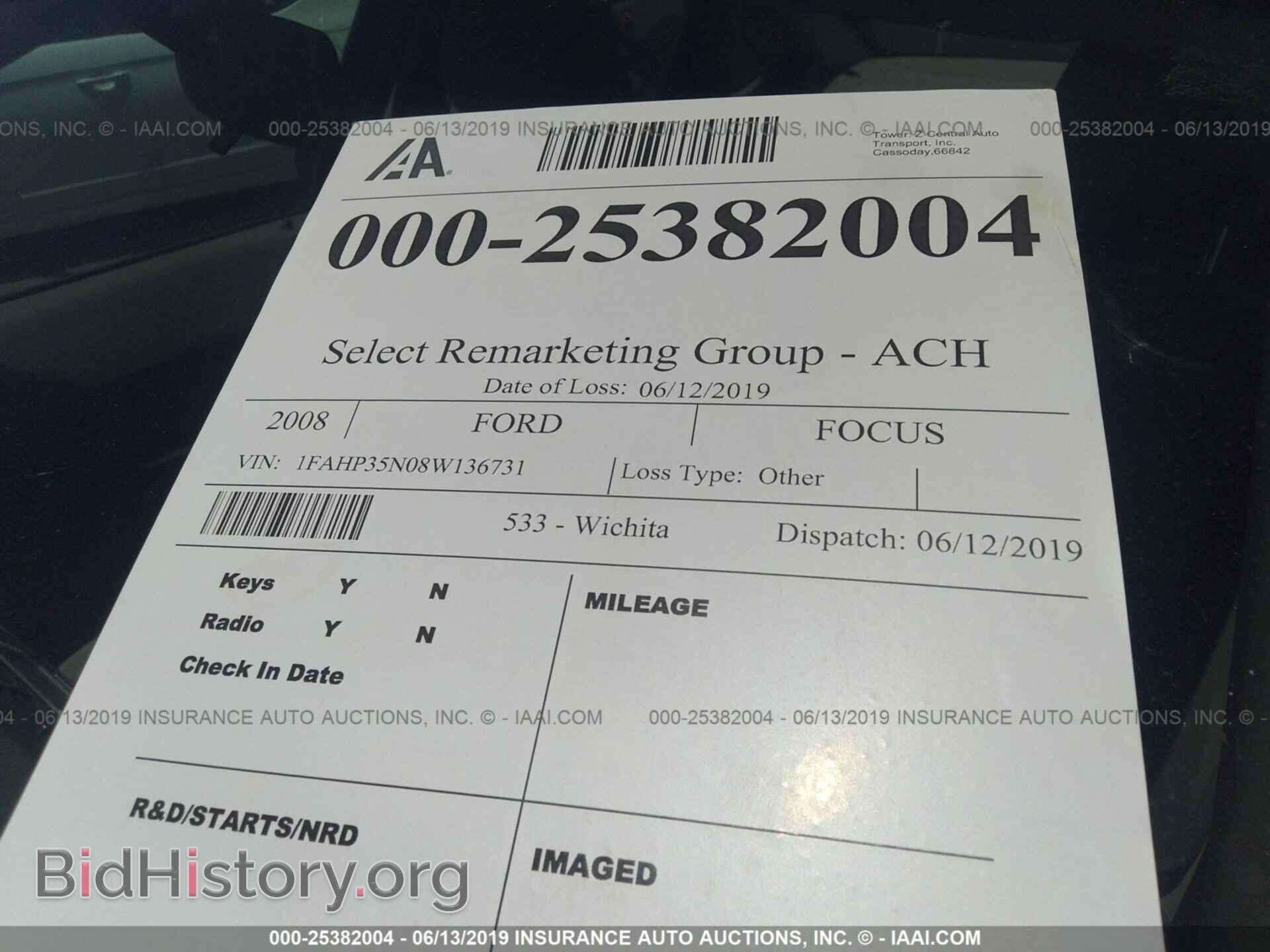 2008 FORD FOCUS - VIN: 1FAHP35N08W136731 - Фото 6