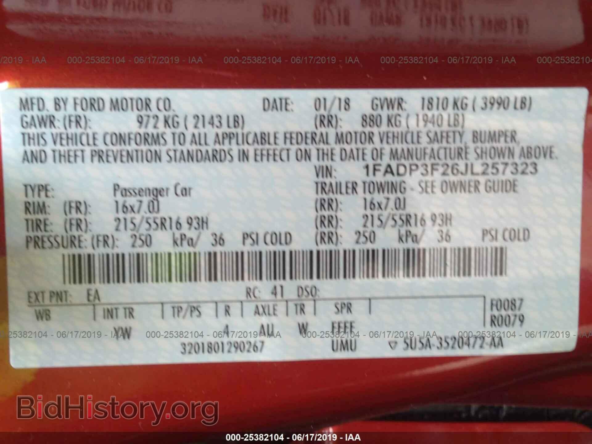 2018 FORD FOCUS - VIN: 1FADP3F26JL257323 - Photo 9