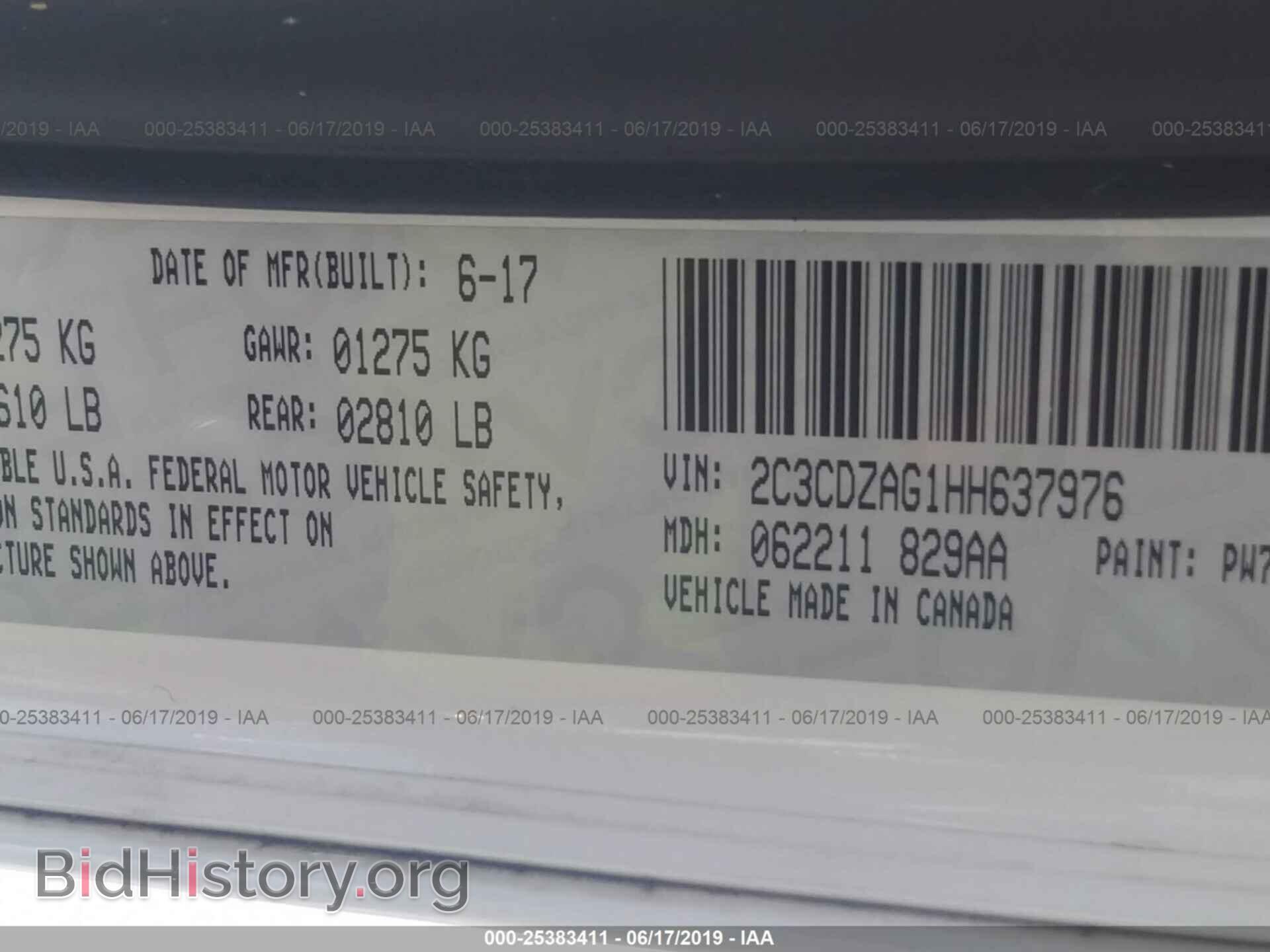 2017 DODGE CHALLENGER - VIN: 2C3CDZAG1HH637976 - Фото 9