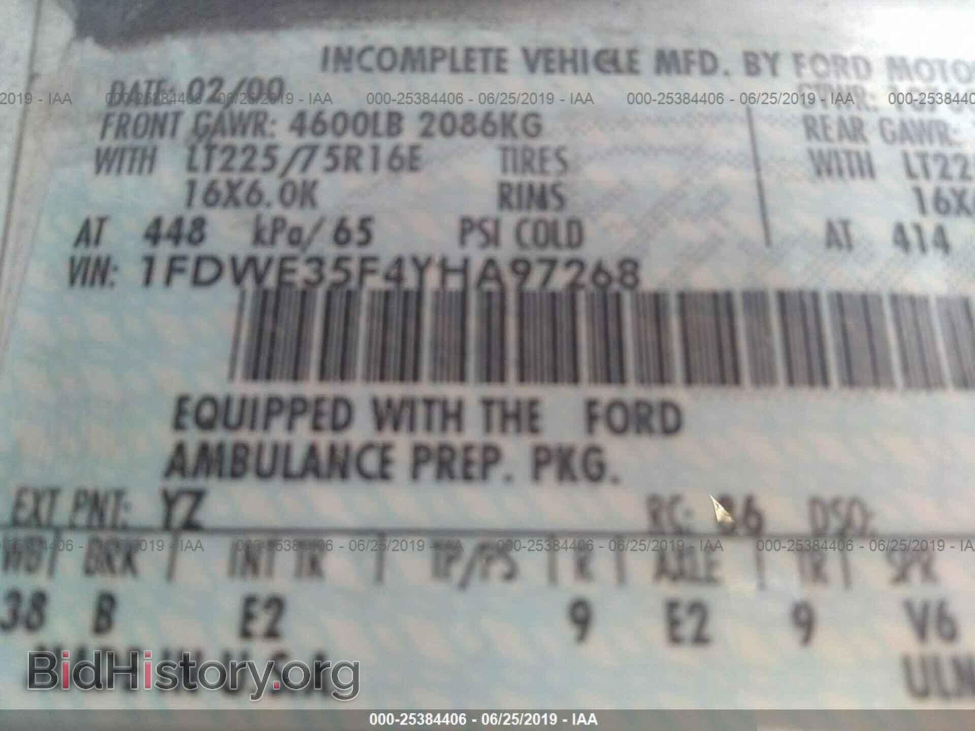 2000 FORD ECONOLINE - VIN: 1FDWE35F4YHA97268 - Photo 9