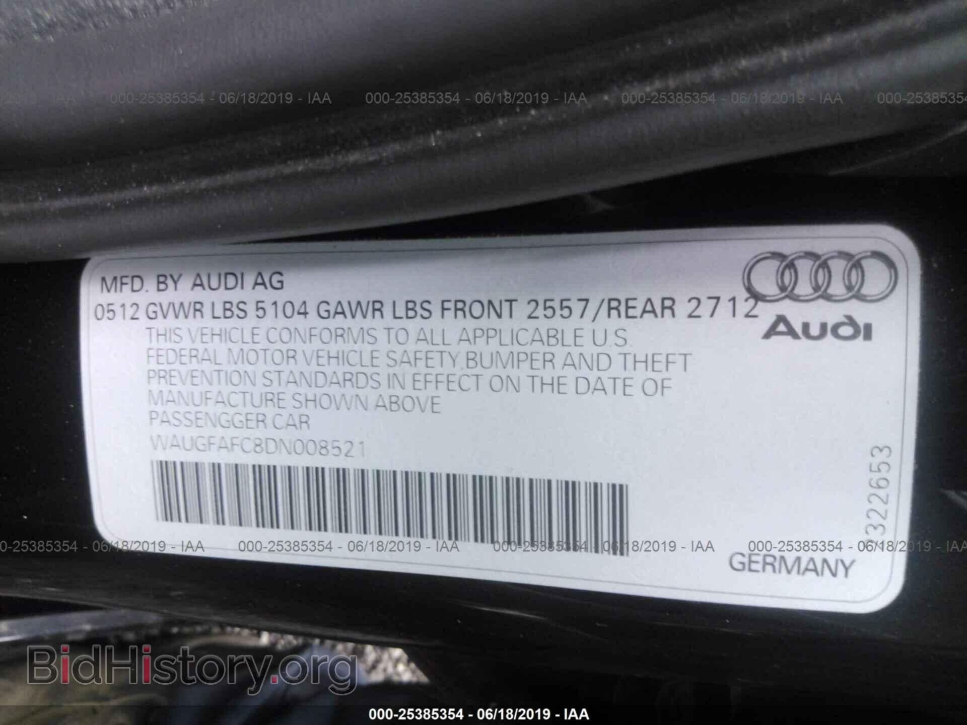 2013 AUDI A6 - VIN: WAUGFAFC8DN008521 - Photo 9