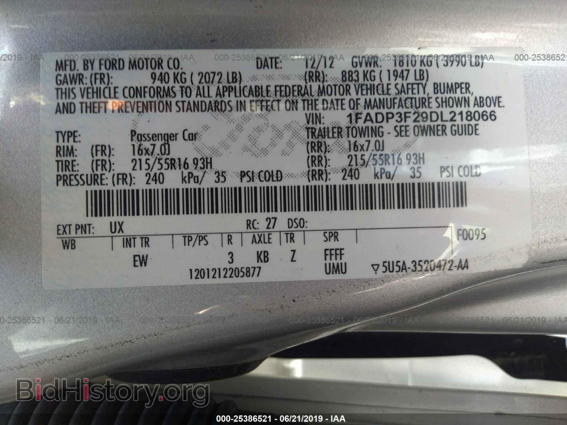 2013 FORD FOCUS - VIN: 1FADP3F29DL218066 - Photo 9