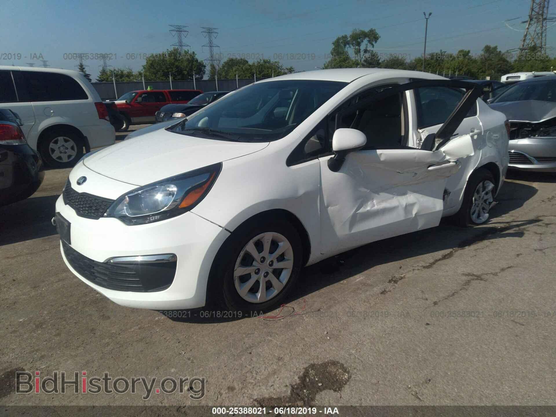 2016 KIA RIO - VIN: KNADM4A36G6543346 - Фото 2