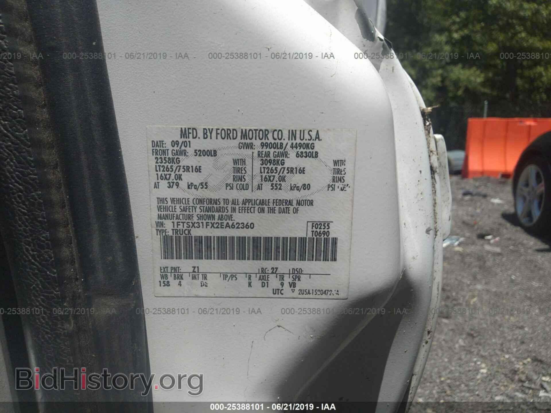 2002 FORD F350 - VIN: 1FTSX31FX2EA62360 - Photo 9