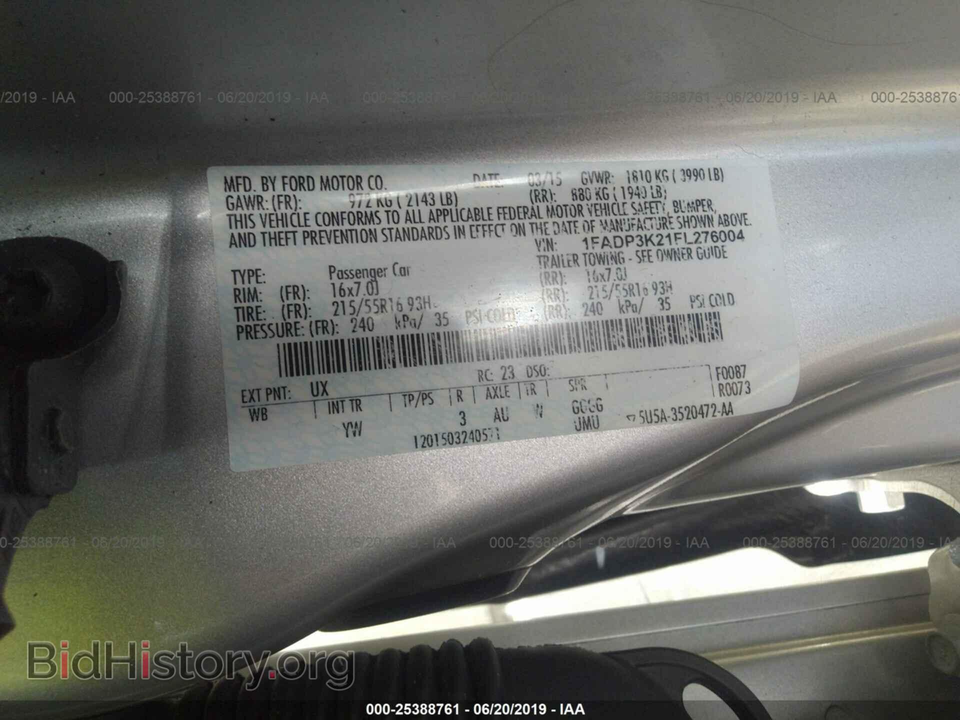 2015 FORD FOCUS - VIN: 1FADP3K21FL276004 - Photo 9