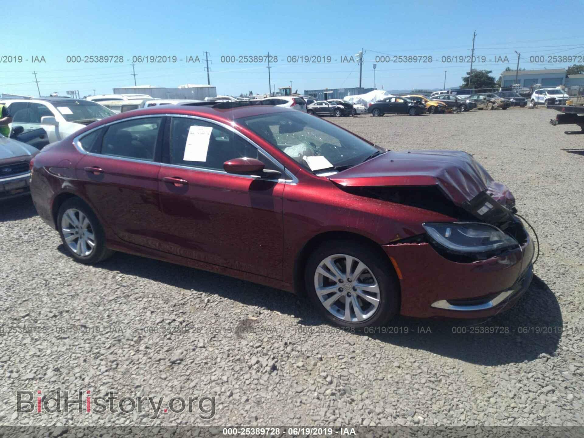 Фотография 1C3CCCAG9GN102061 - CHRYSLER 200 2016