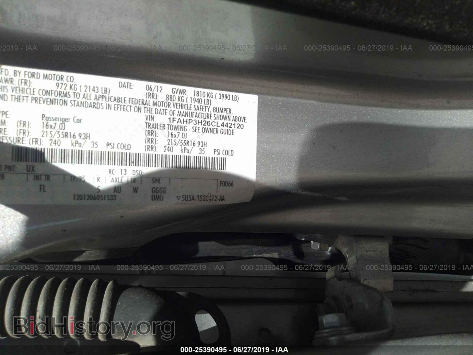 2012 FORD FOCUS - VIN: 1FAHP3H26CL442120 - Photo 9