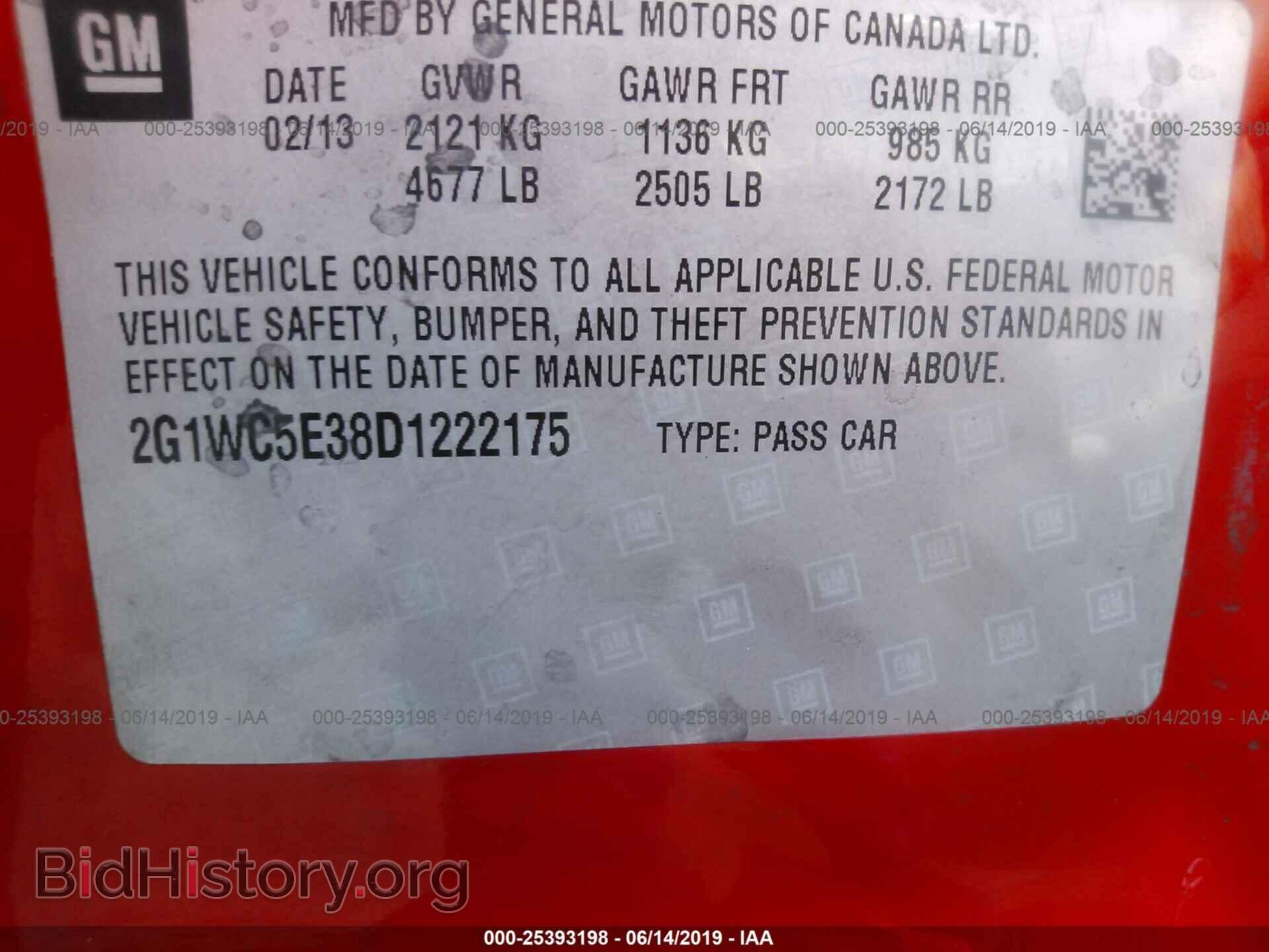 2013 CHEVROLET IMPALA - VIN: 2G1WC5E38D1222175 - Photo 9