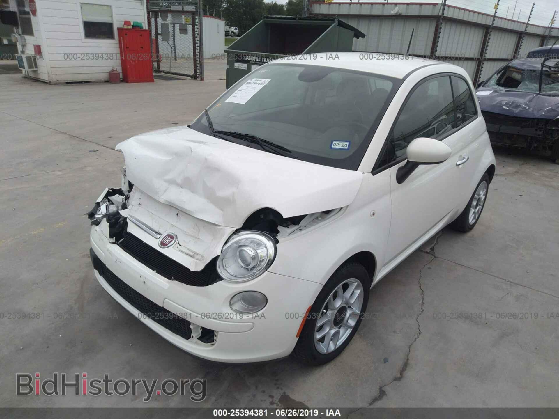 2015 FIAT 500 - VIN: 3C3CFFAR5FT609662 - Фото 2