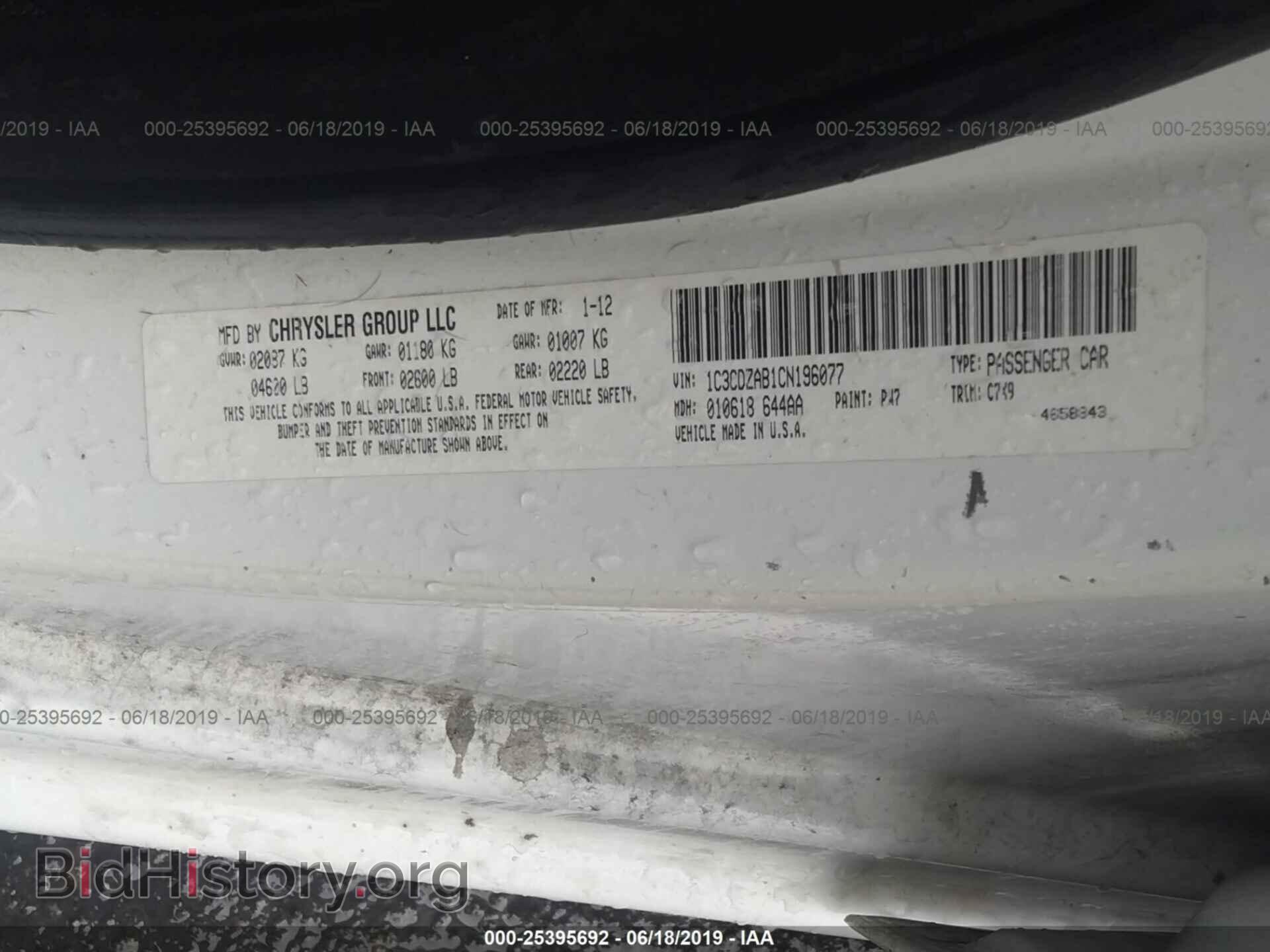 2012 DODGE AVENGER - VIN: 1C3CDZAB1CN196077 - Photo 9
