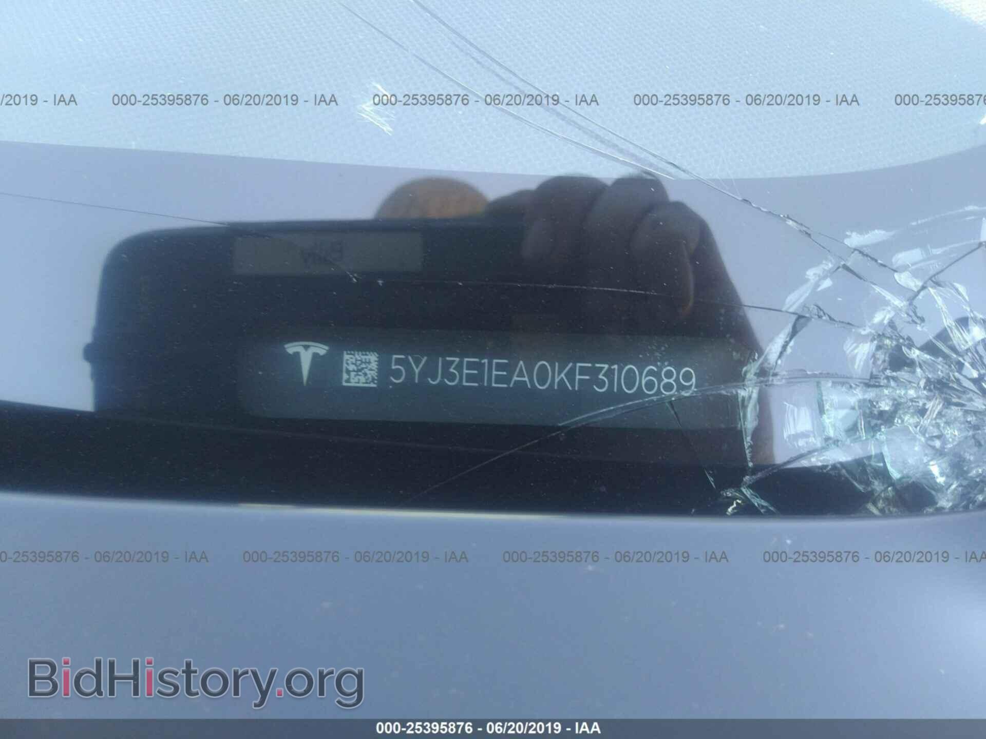 2019 TESLA MODEL 3 - VIN: 5YJ3E1EA0KF310689 - Фото 9