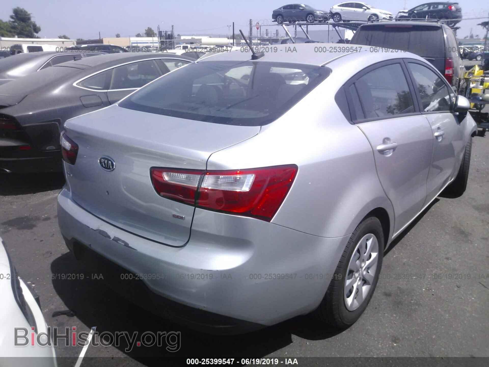 2013 KIA RIO - VIN: KNADM4A3XD6110608 - Фото 4