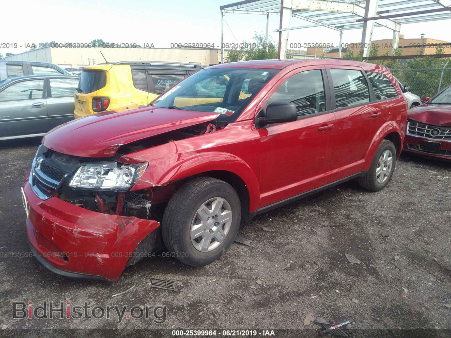 2012 DODGE JOURNEY - VIN: 3C4PDCAB0CT389637 - Фото 2