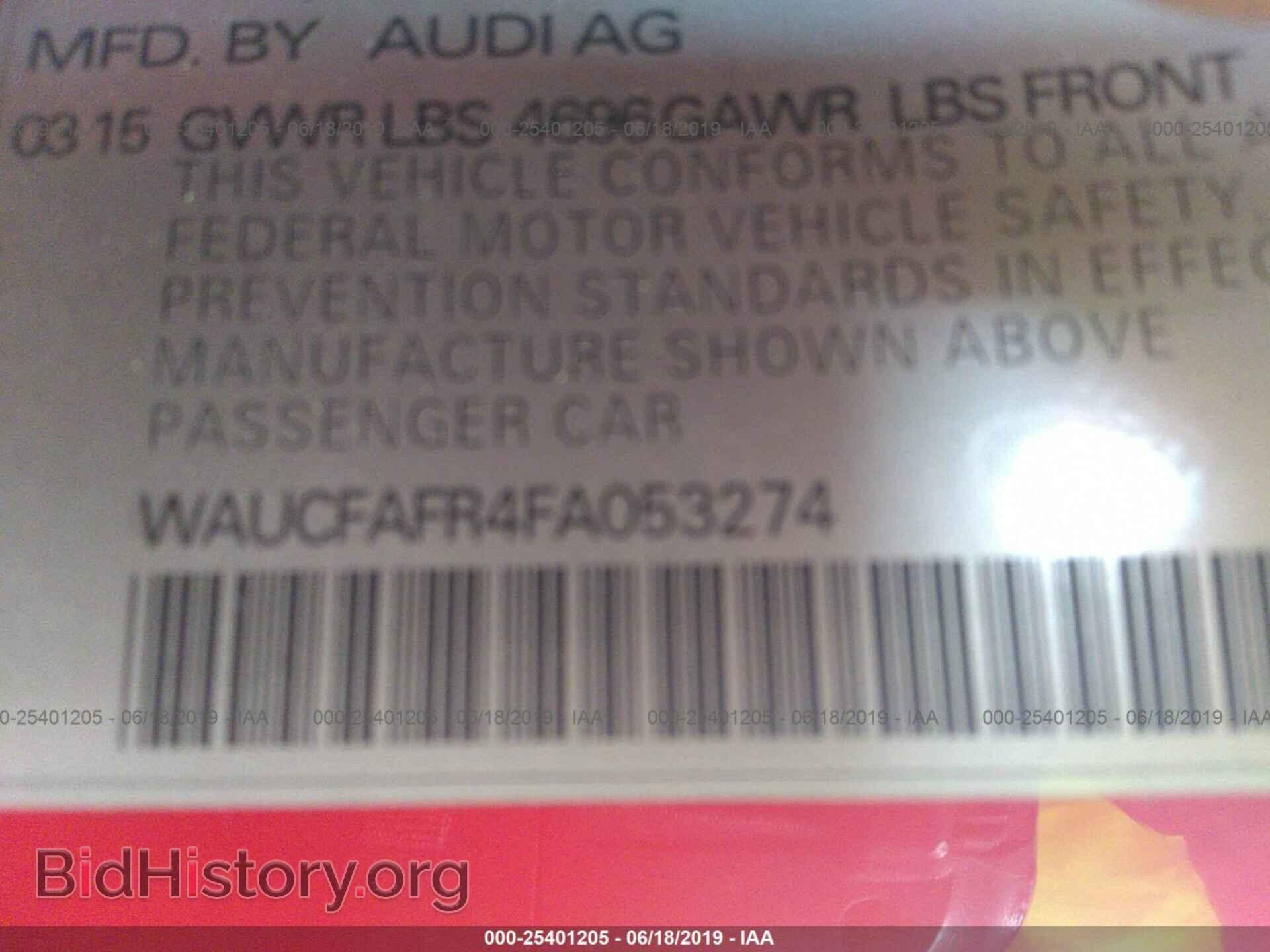 2015 AUDI A5 - VIN: WAUCFAFR4FA053274 - Photo 9