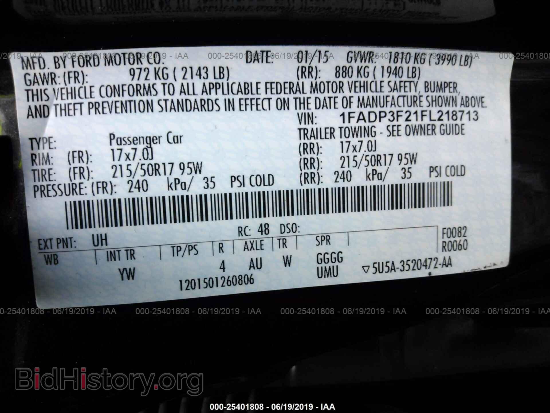 2015 FORD FOCUS - VIN: 1FADP3F21FL218713 - Photo 9