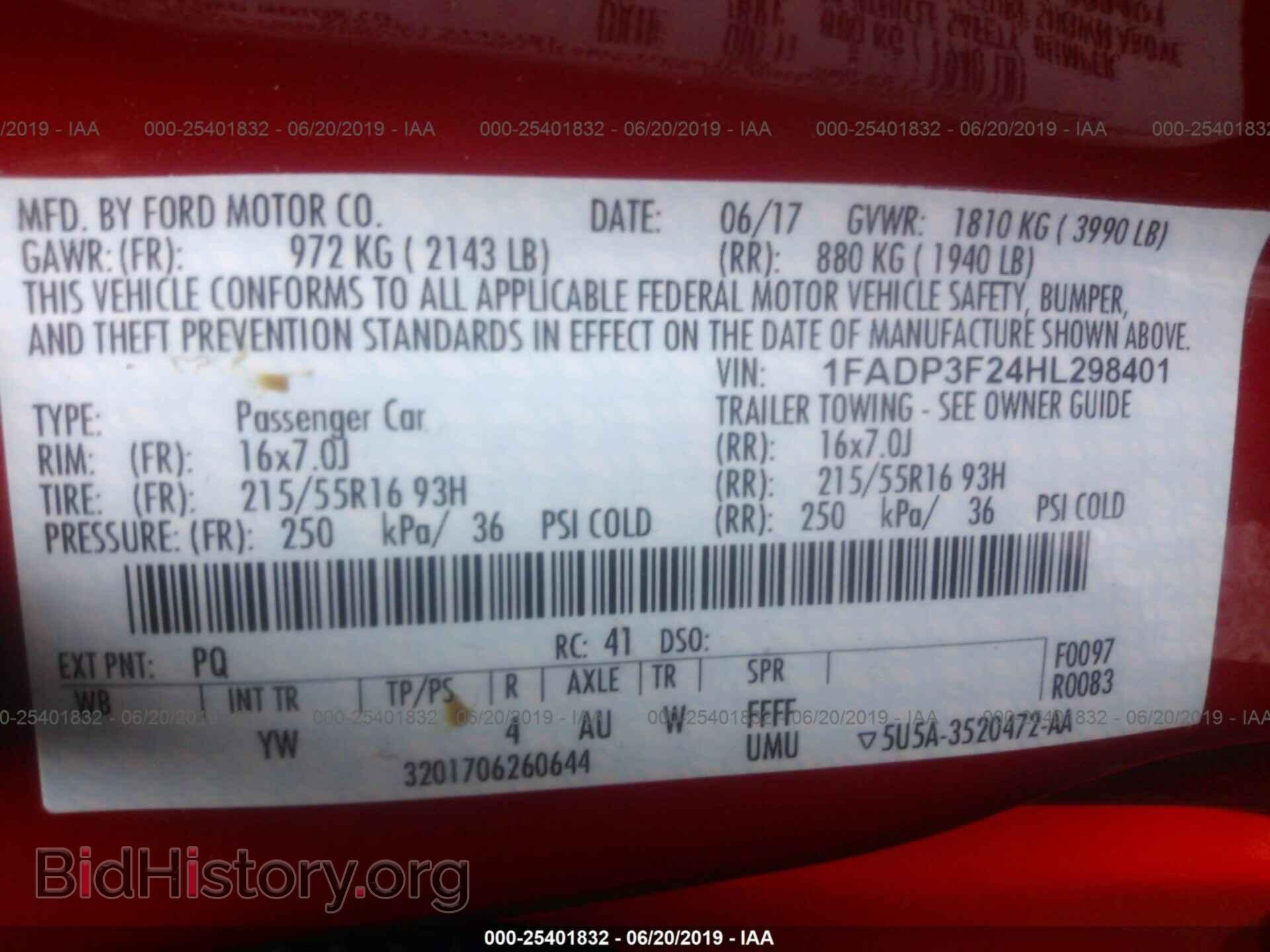 2017 FORD FOCUS - VIN: 1FADP3F24HL298401 - Photo 9