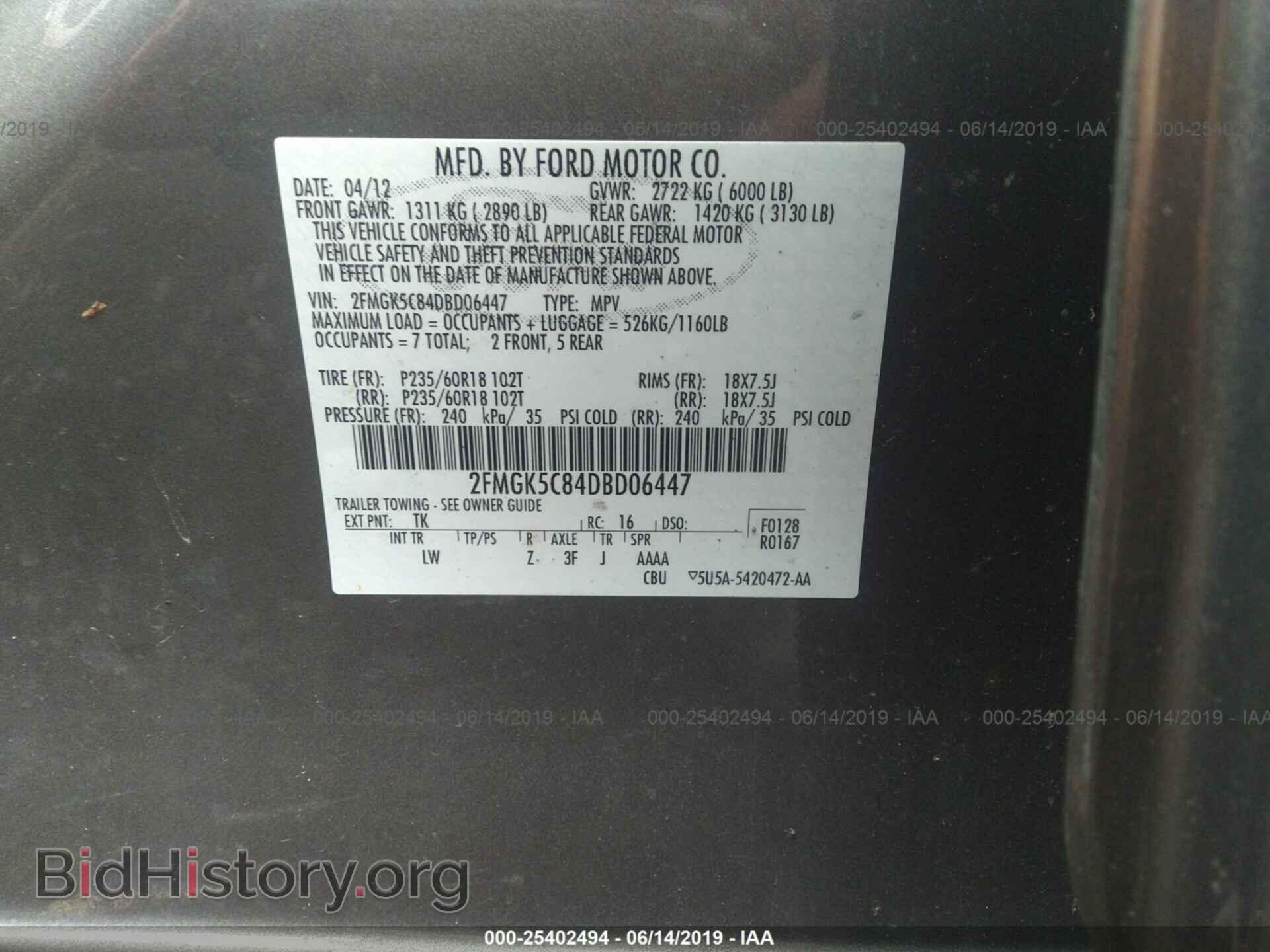 2013 FORD FLEX - VIN: 2FMGK5C84DBD06447 - Photo 9
