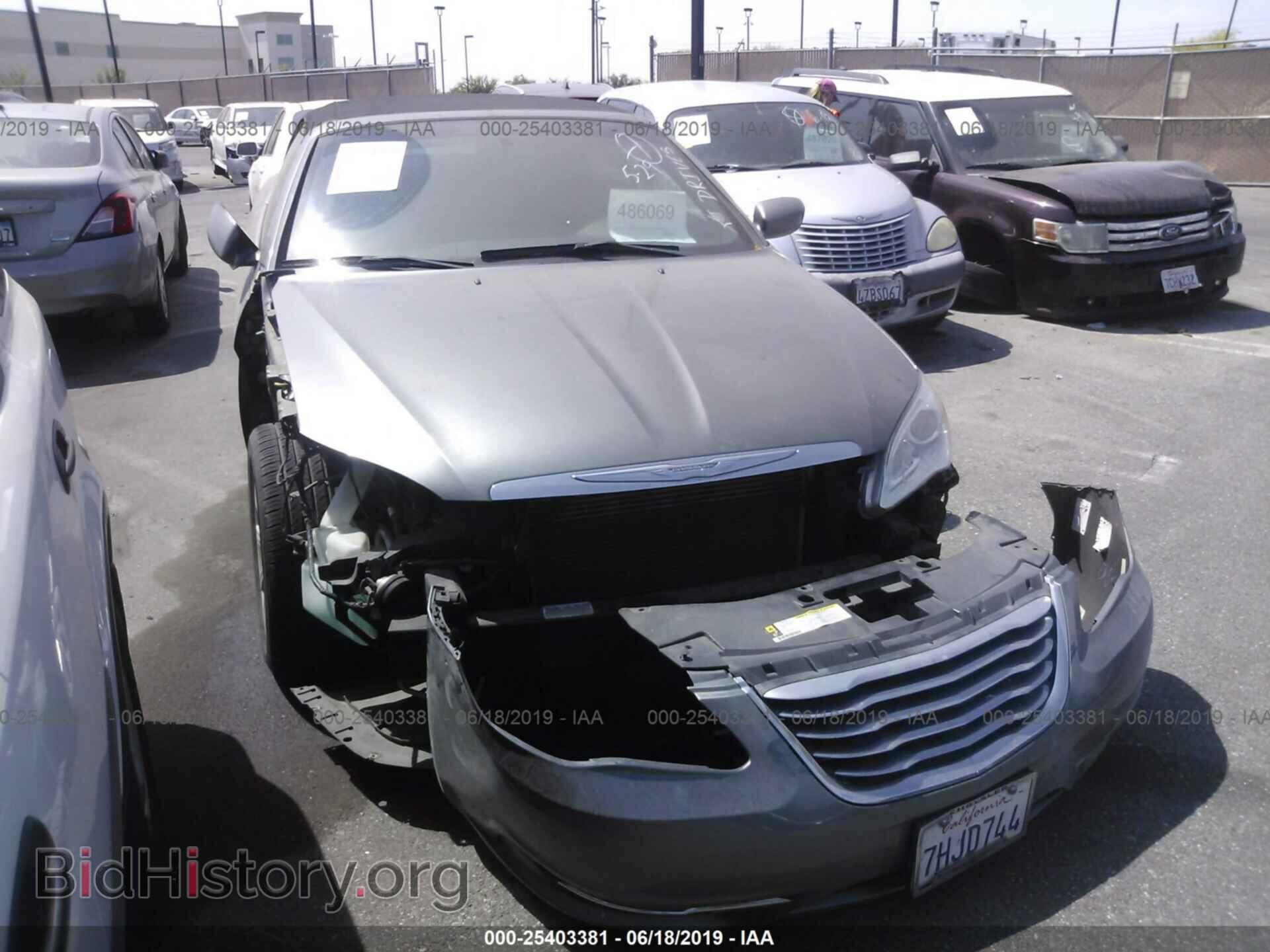Фотография 1C3BCBEB3CN218483 - CHRYSLER 200 2012