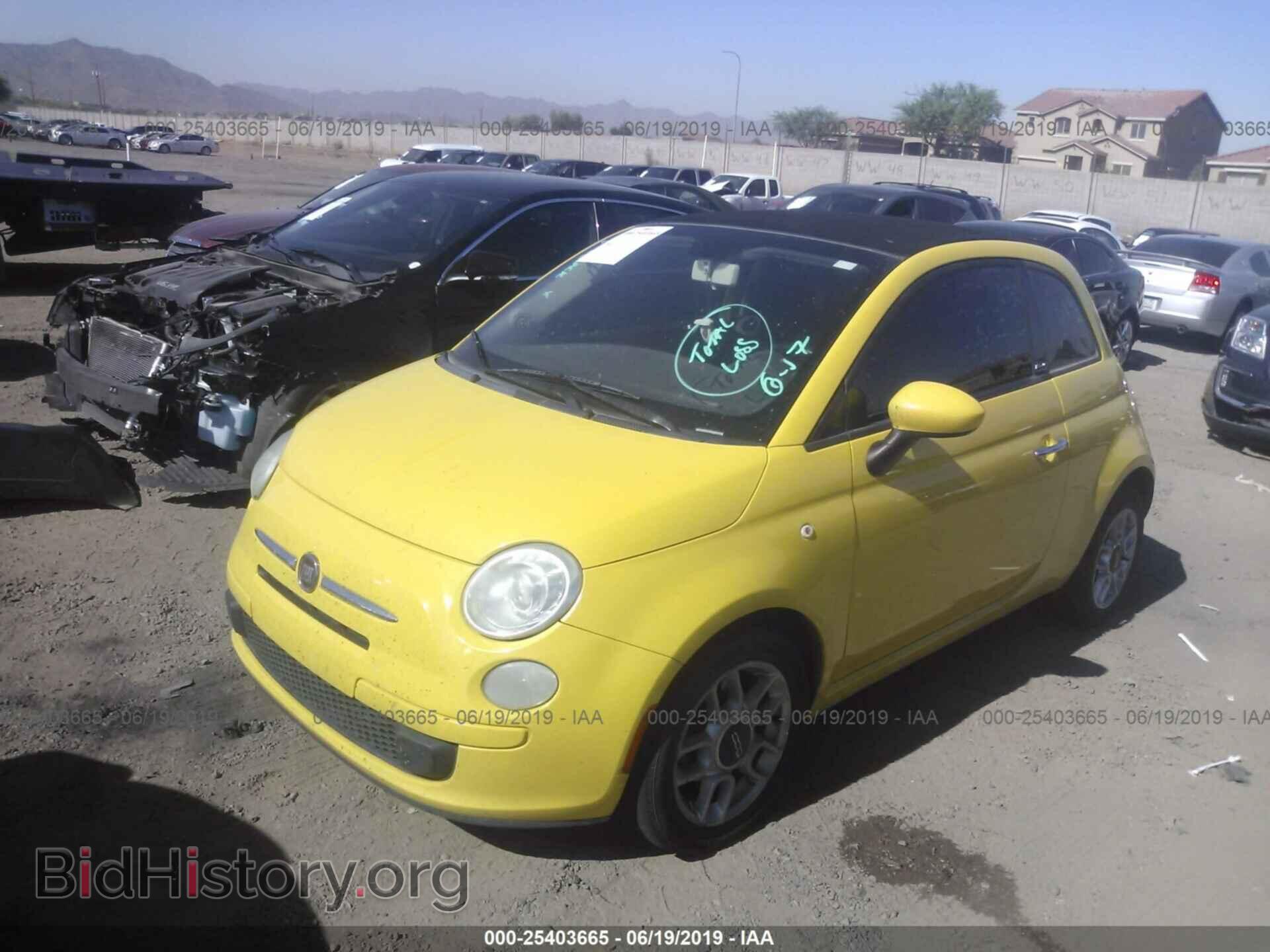 2012 FIAT 500 - VIN: 3C3CFFDR4CT120967 - Фото 2