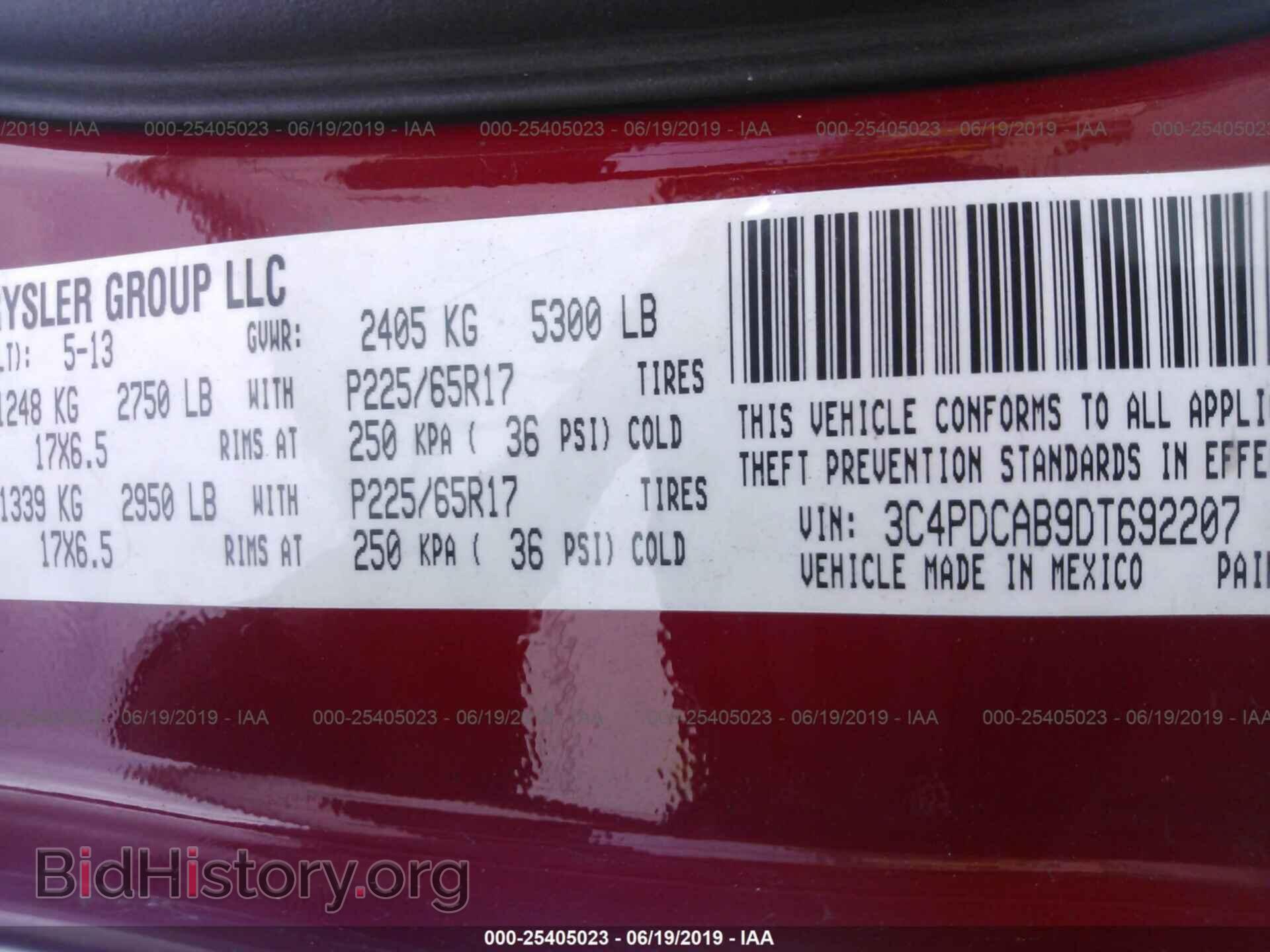 2013 DODGE JOURNEY - VIN: 3C4PDCAB9DT692207 - Photo 9