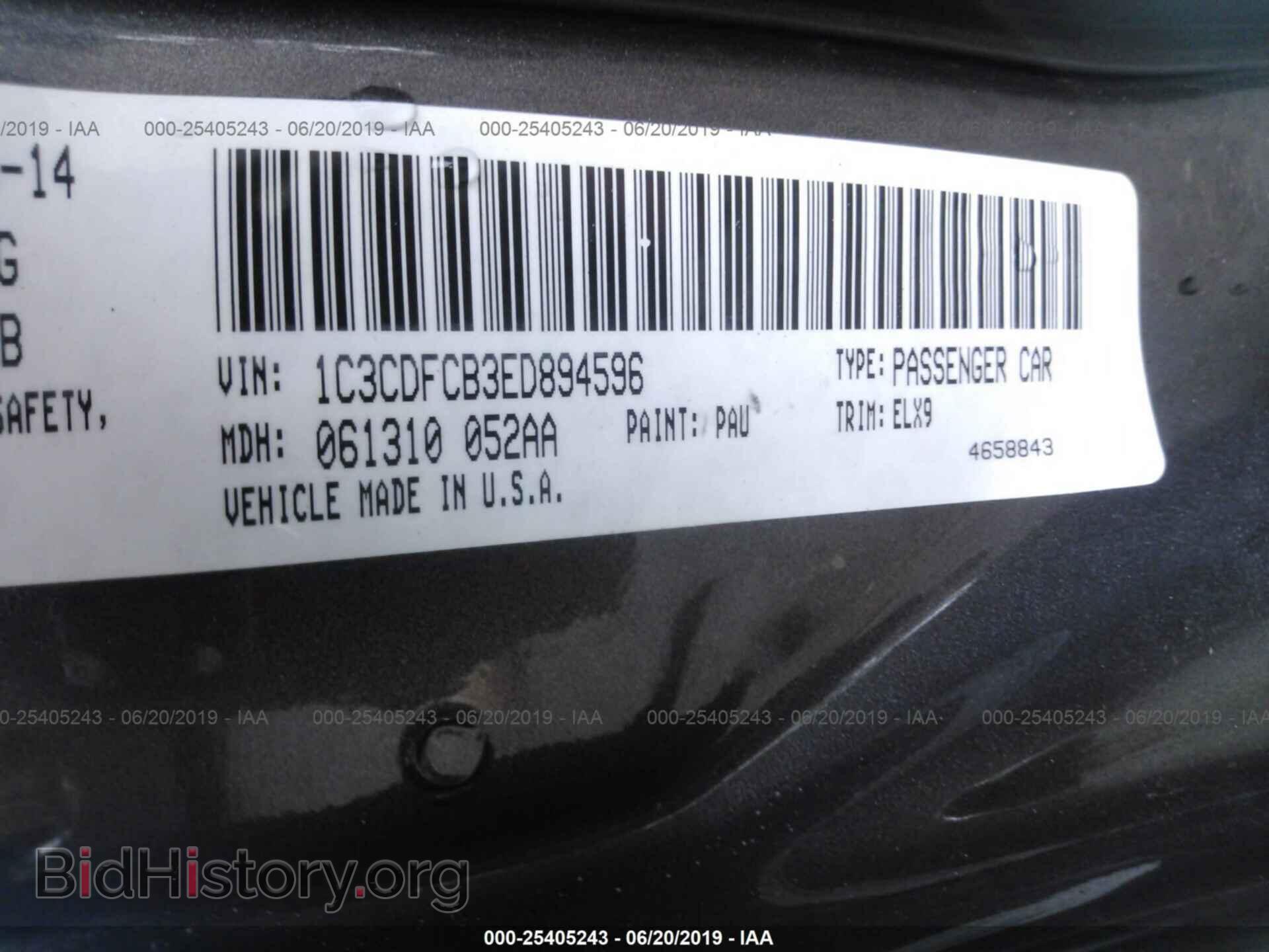 2014 DODGE DART - VIN: 1C3CDFCB3ED894596 - Фото 9