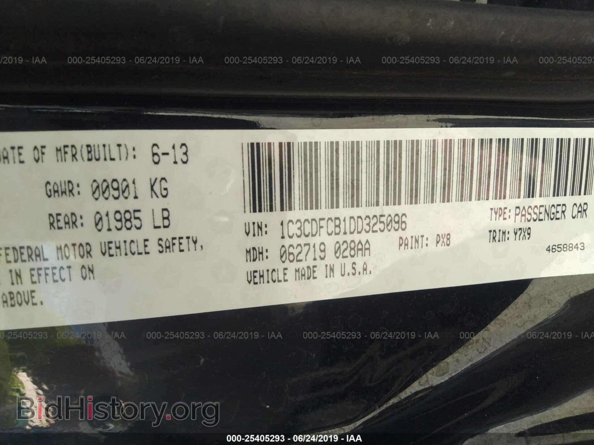 2013 DODGE DART - VIN: 1C3CDFCB1DD325096 - Фото 9