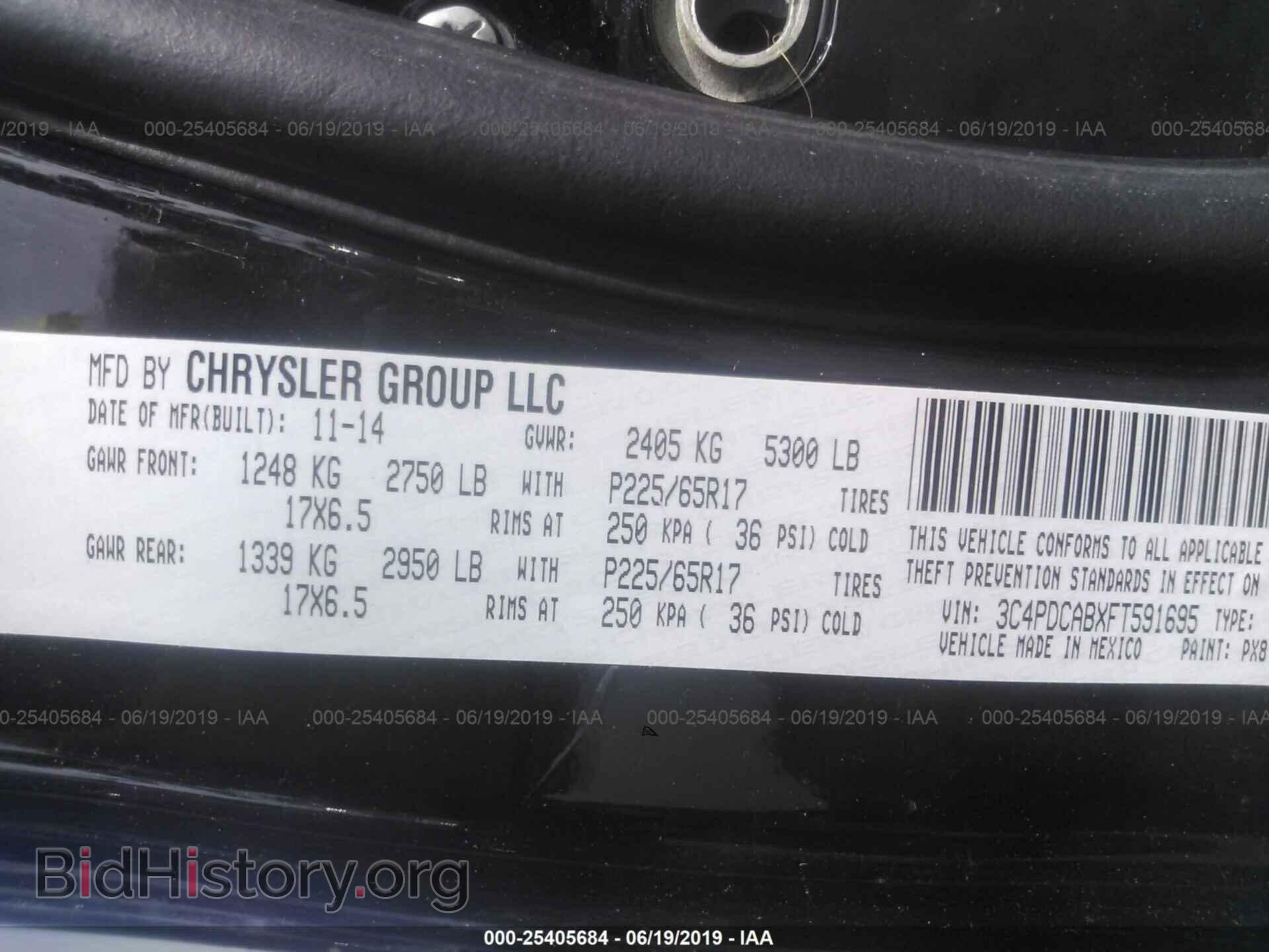 2015 DODGE JOURNEY - VIN: 3C4PDCABXFT591695 - Фото 9