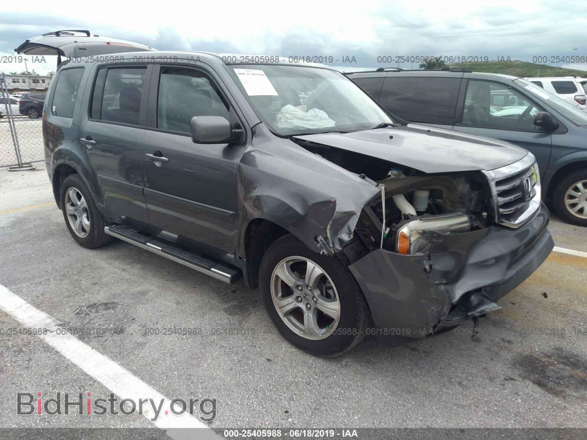 Фотография 5FNYF3H59CB014374 - HONDA PILOT 2012