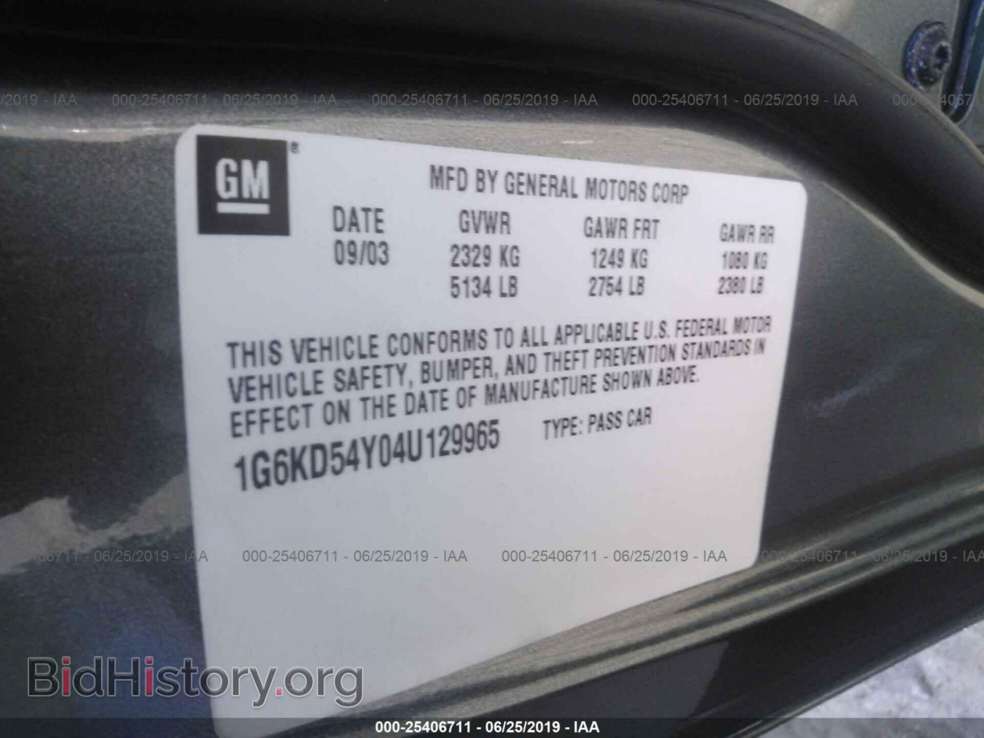 2004 CADILLAC DEVILLE - VIN: 1G6KD54Y04U129965 - Photo 9