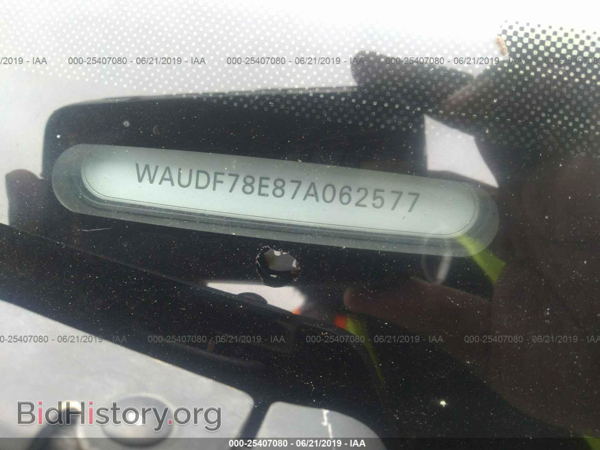 2007 AUDI A4 - VIN: WAUDF78E87A062577 - Фото 9