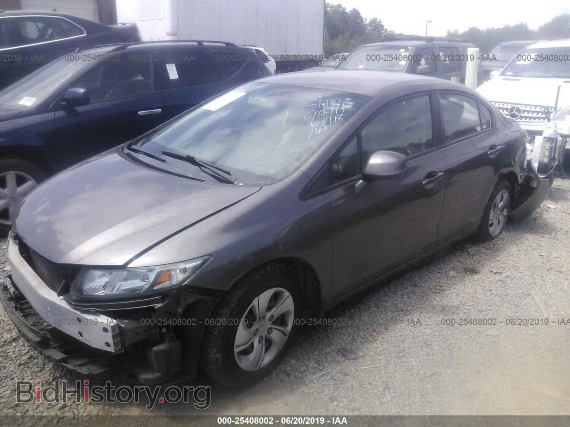 2013 HONDA CIVIC - VIN: 2HGFB2F59DH593461 - Фото 2